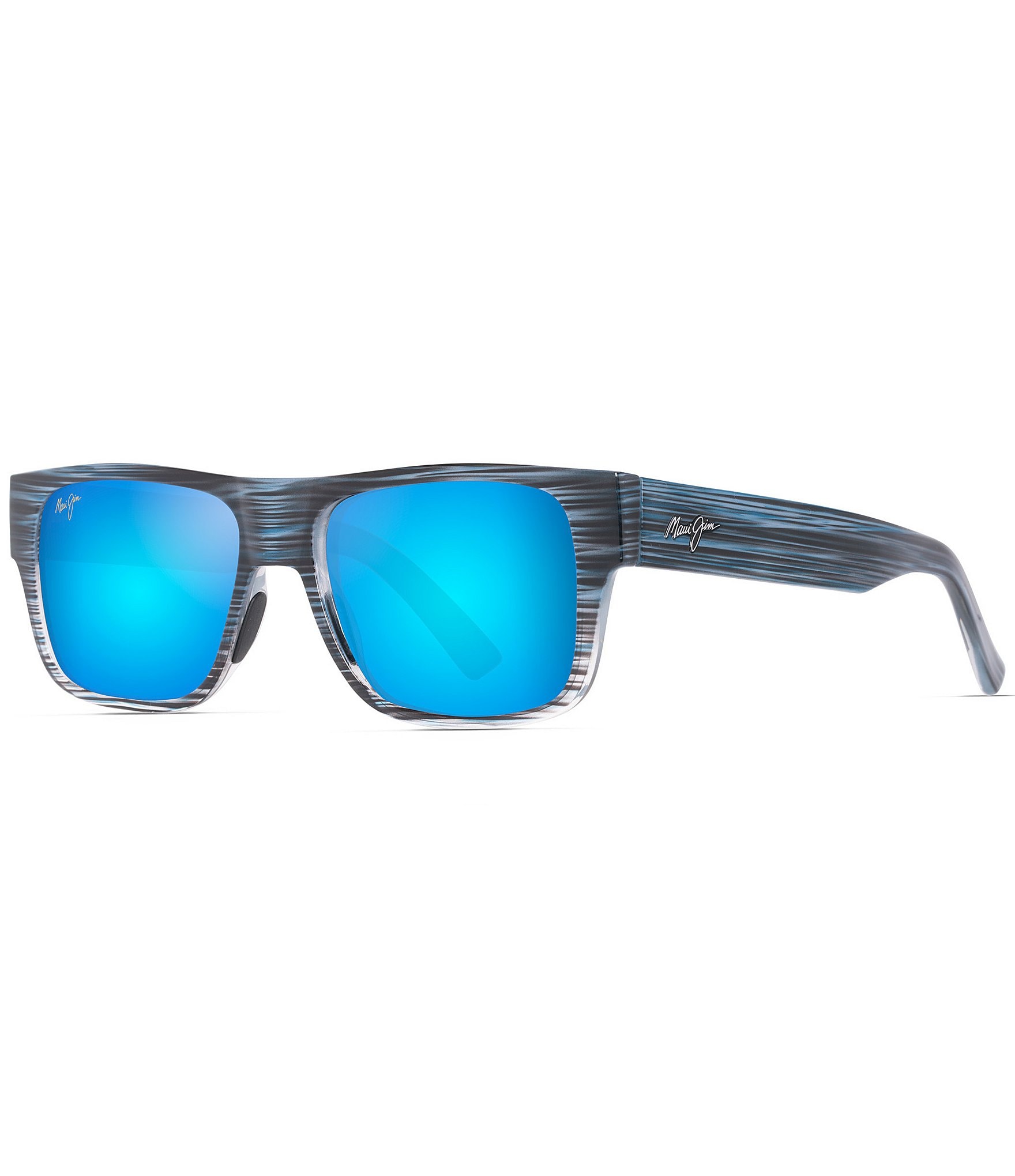 Maui Jim Unisex Keahi PolarizedPlus2® 56mm Mirrored Rectangle