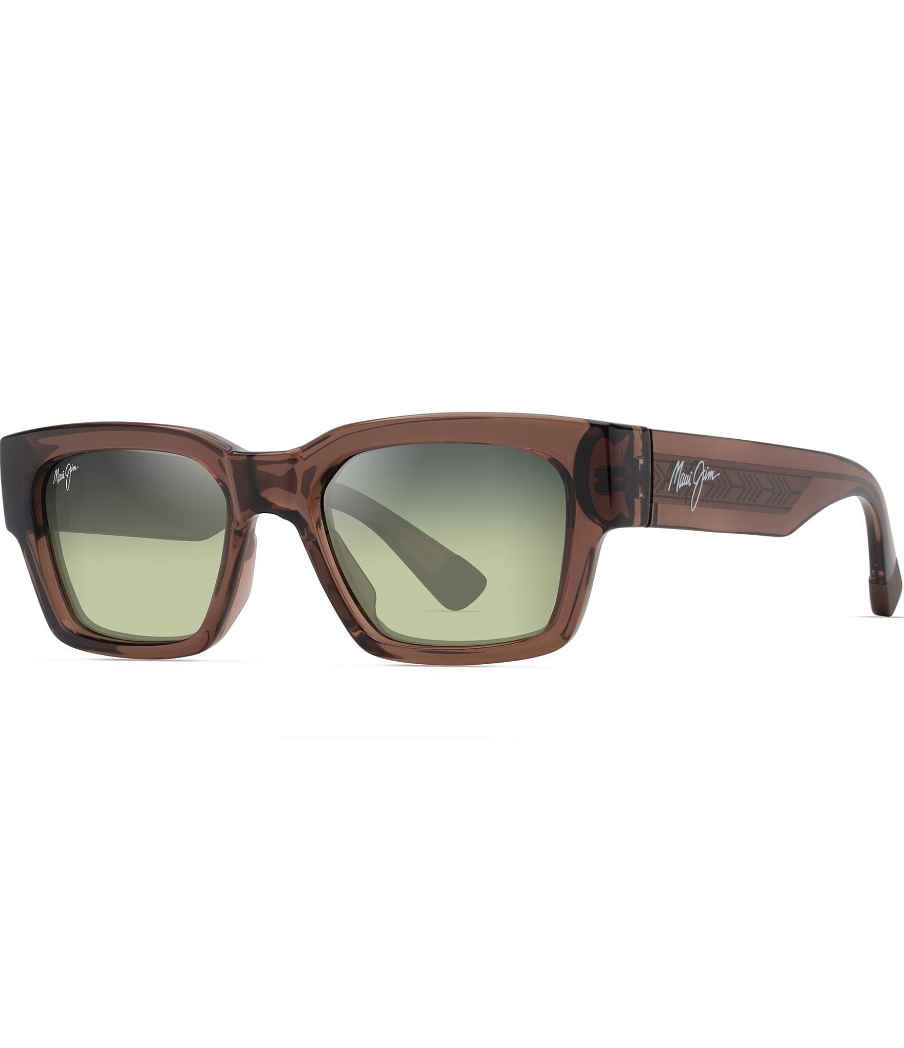 Maui Jim Unisex Kenui PolarizedPlus2®53mm Rectangle Sunglasses