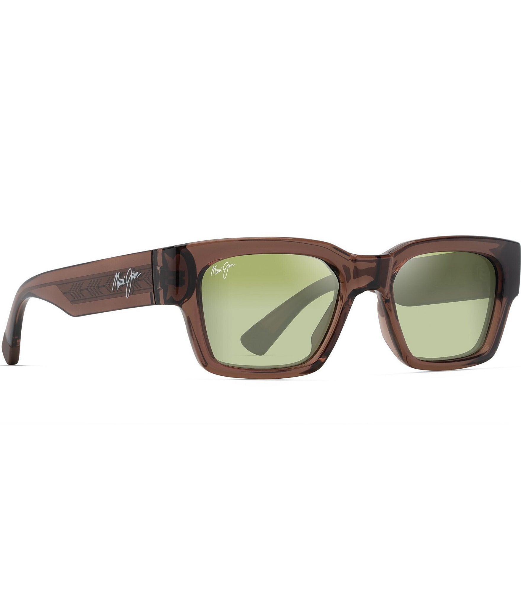 Maui Jim Unisex Kenui PolarizedPlus2®53mm Rectangle Sunglasses