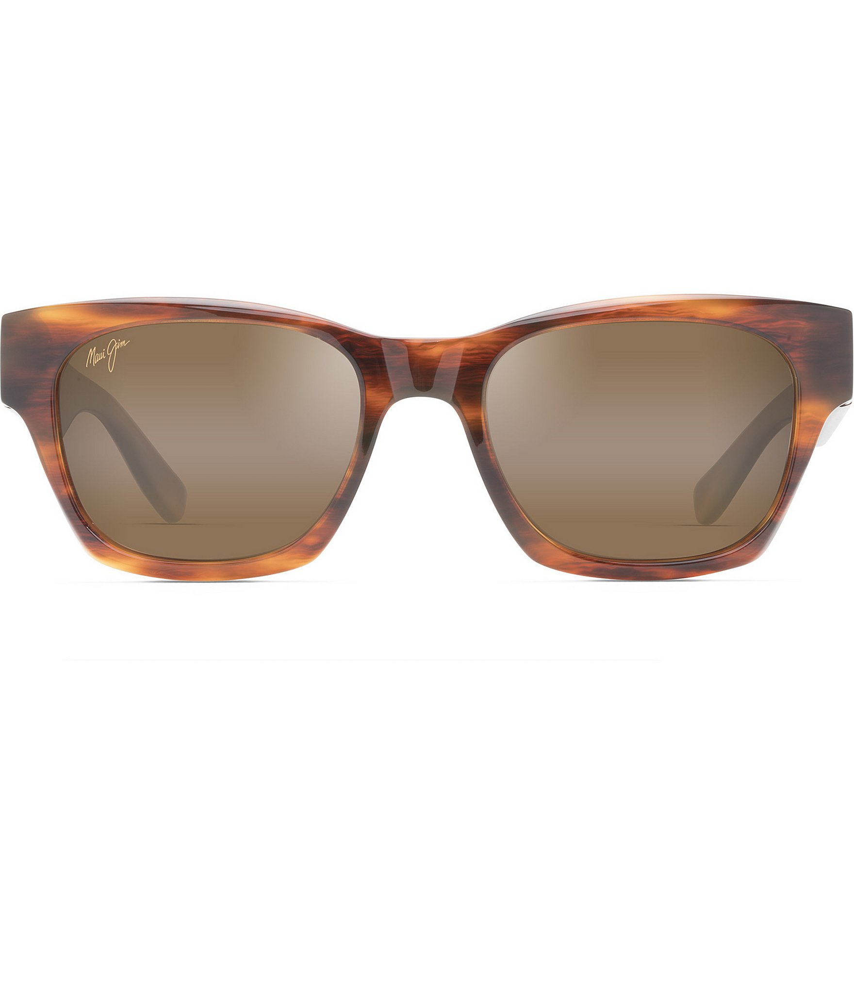 Maui Jim Unisex Valley Isle PolarizedPlus2® Square Tortoise 54mm Sunglasses