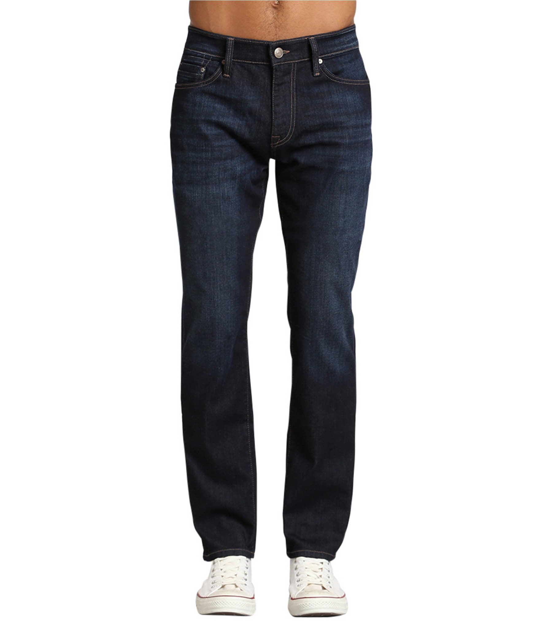 Mavi Marcus Men's Slim Straight Jeans - Dark Wash Comfort Denim