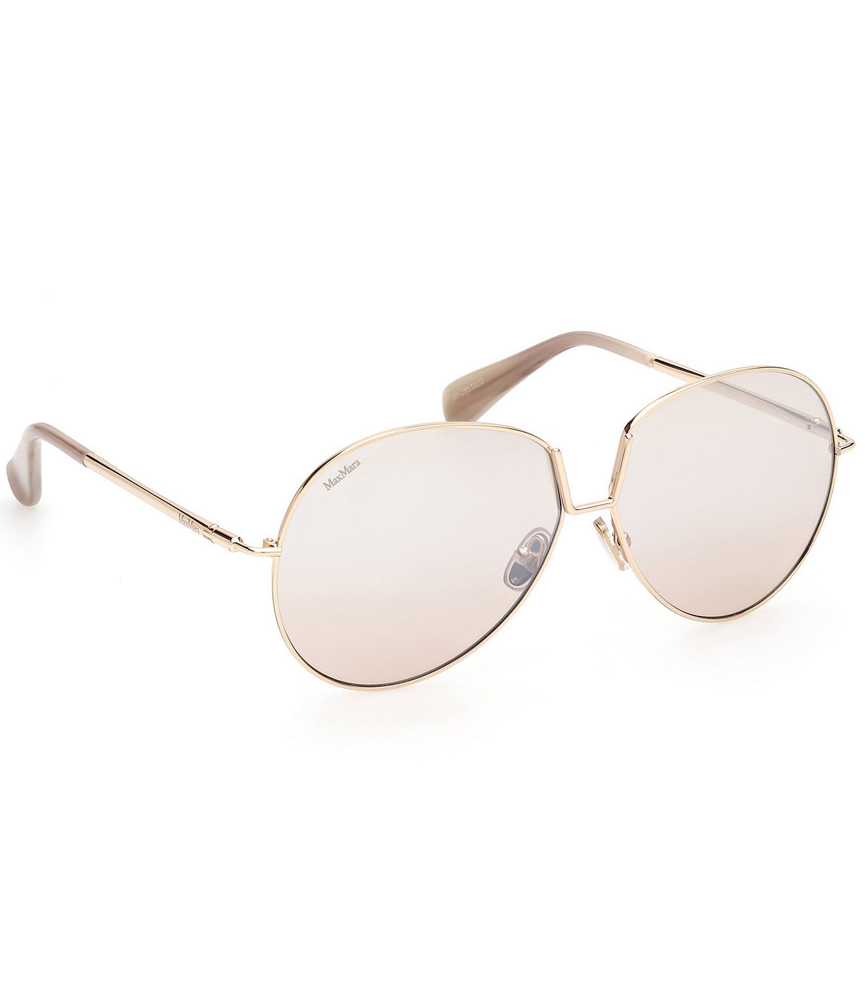 MaxMara Women's Design8 60mm Mirrored Aviator Sunglasses