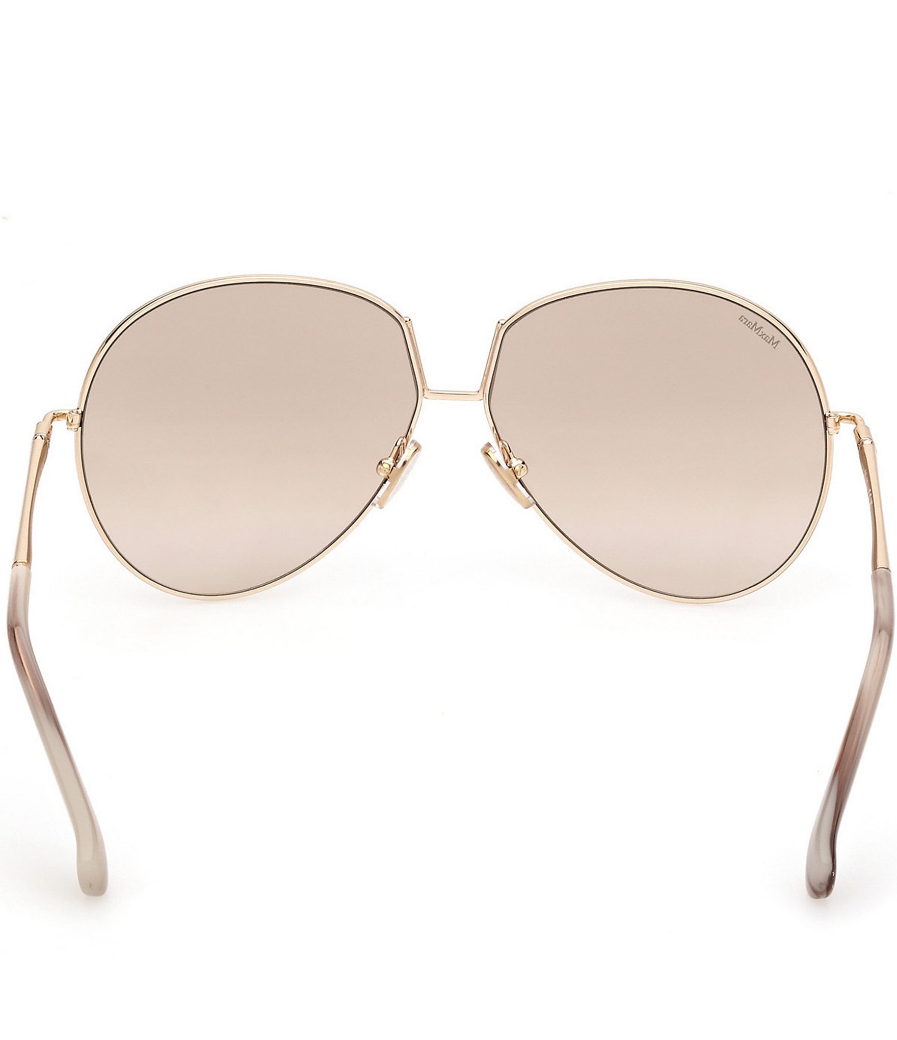 MaxMara Women's Design8 60mm Mirrored Aviator Sunglasses