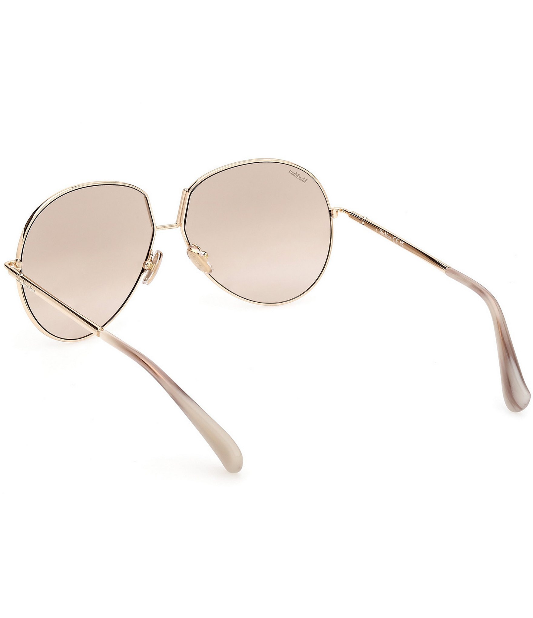 MaxMara Women's Design8 60mm Mirrored Aviator Sunglasses