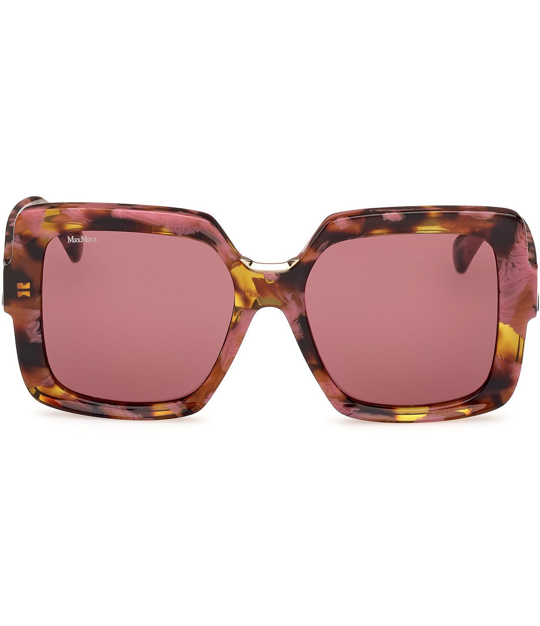 MaxMara Ernest 56mm Tortoise Print Square Sunglasses