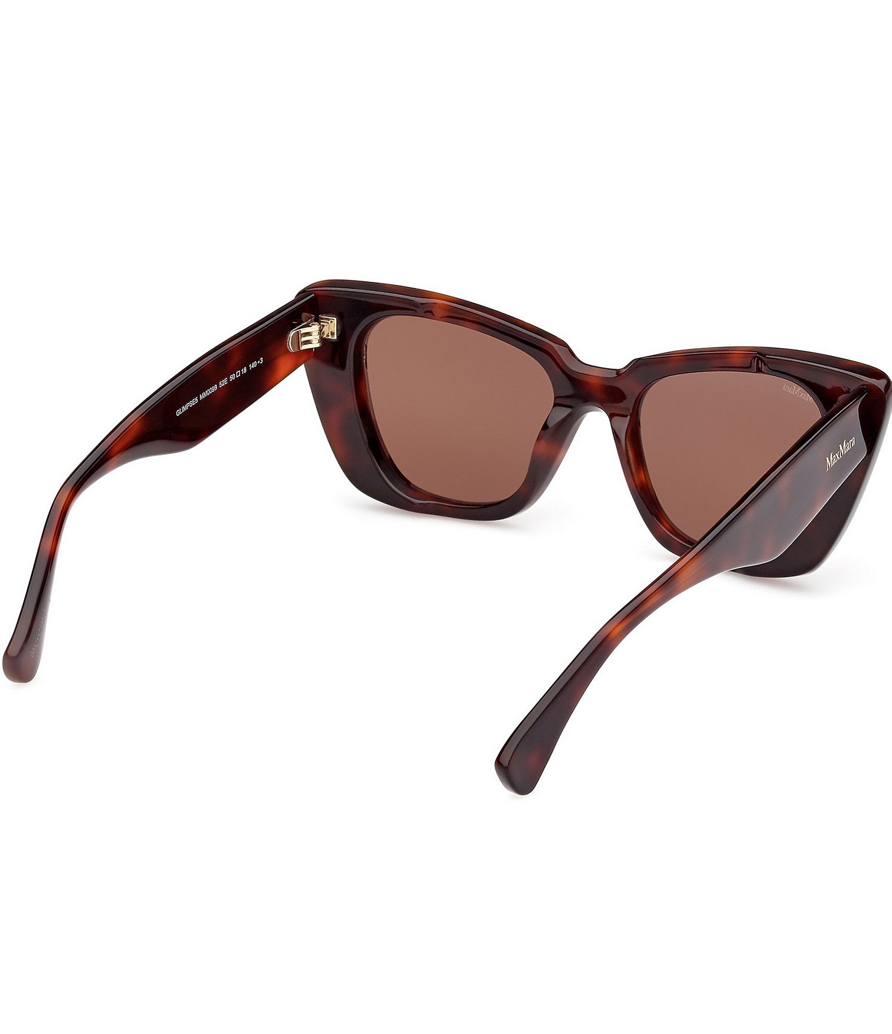 MaxMara Women's Glimpse5 50mm Tortoise Framed Butterfly Sunglasses