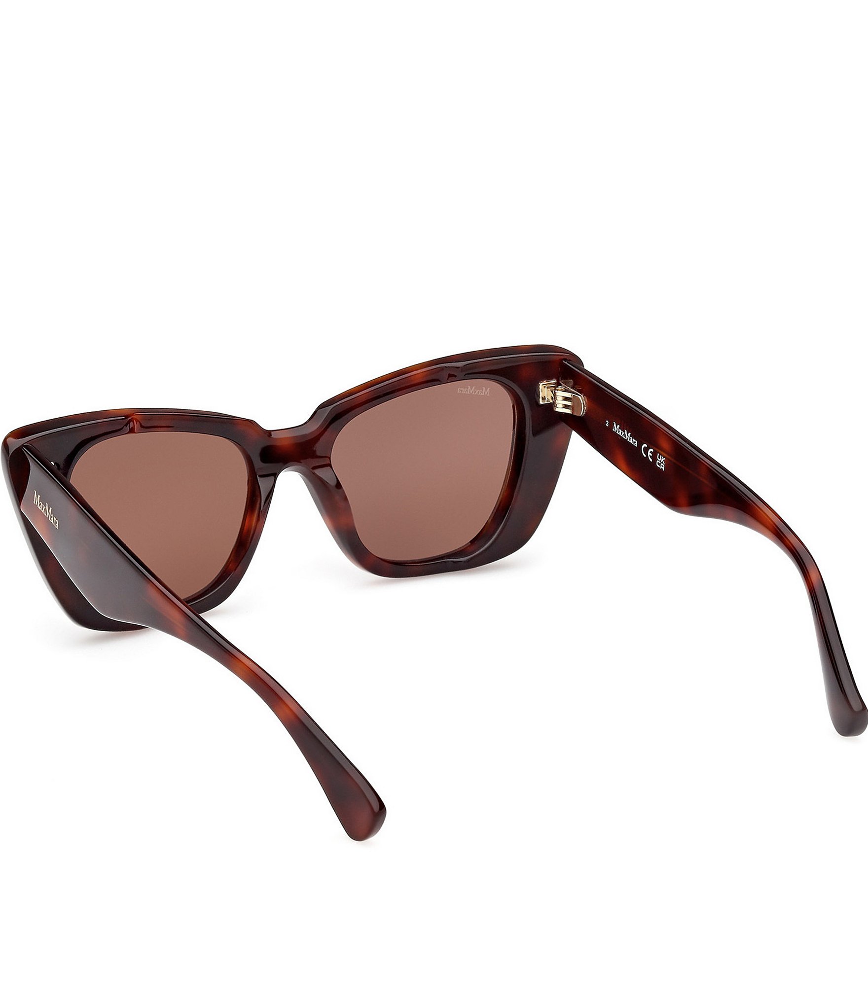 MaxMara Women's Glimpse5 50mm Tortoise Framed Butterfly Sunglasses