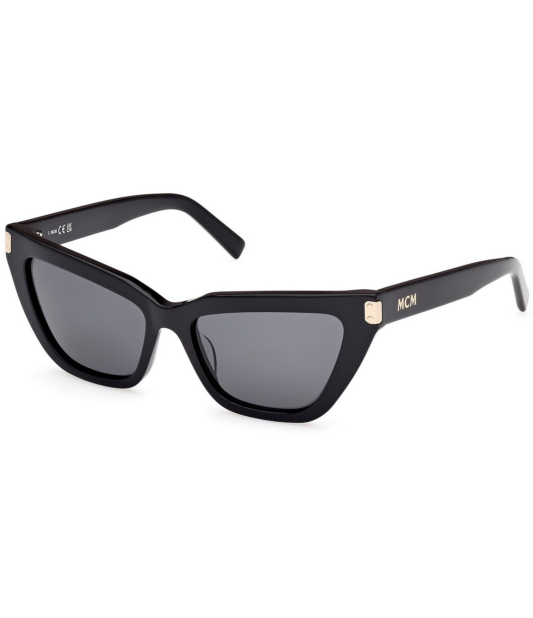 NEW good MCM 137S 001 Black Sunglasses with Green Lenses & MCM Case