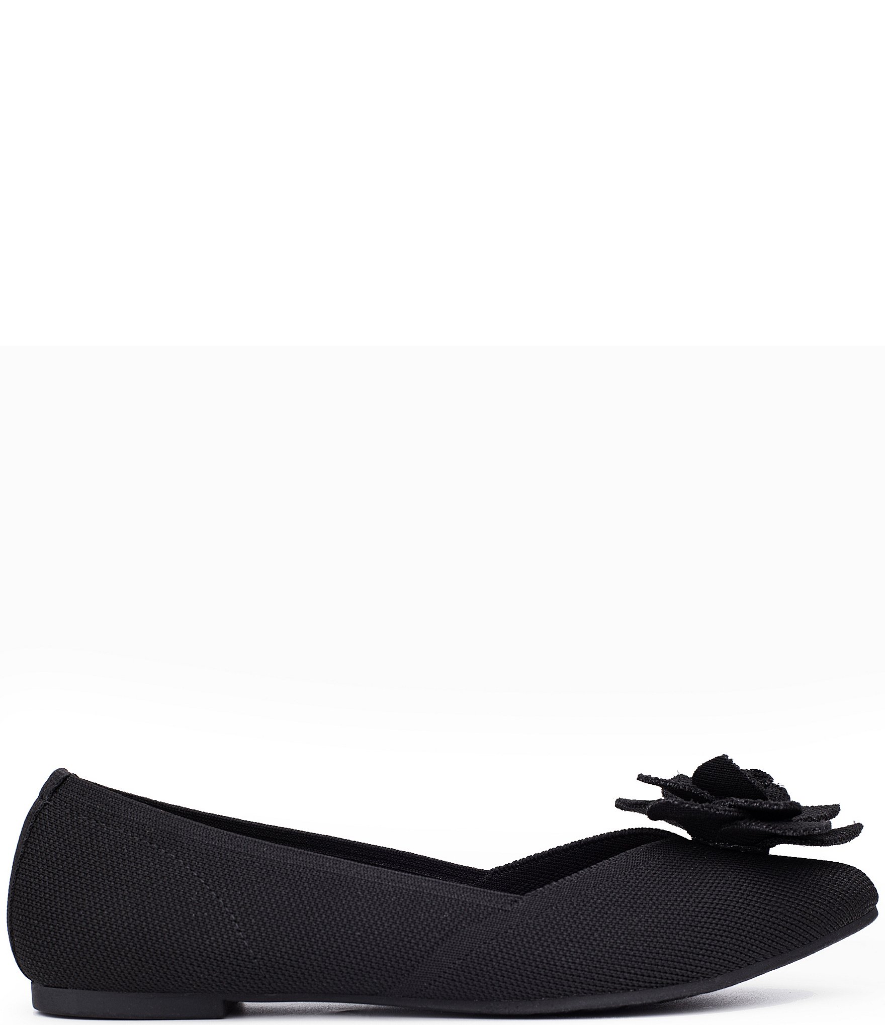 Me Too Avani Stretch Knit Floral Detail Ballet Flats