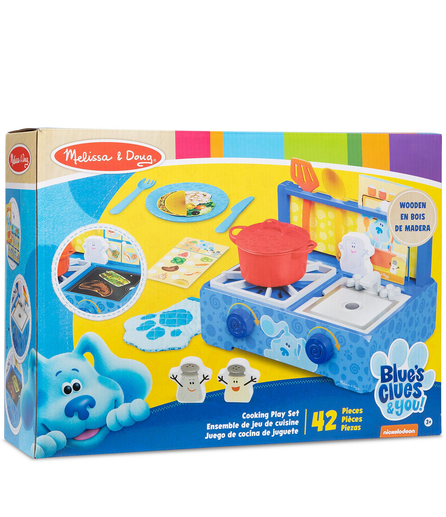 Melissa & Doug Blue's Clues & You! Wooden Cooking Play Set