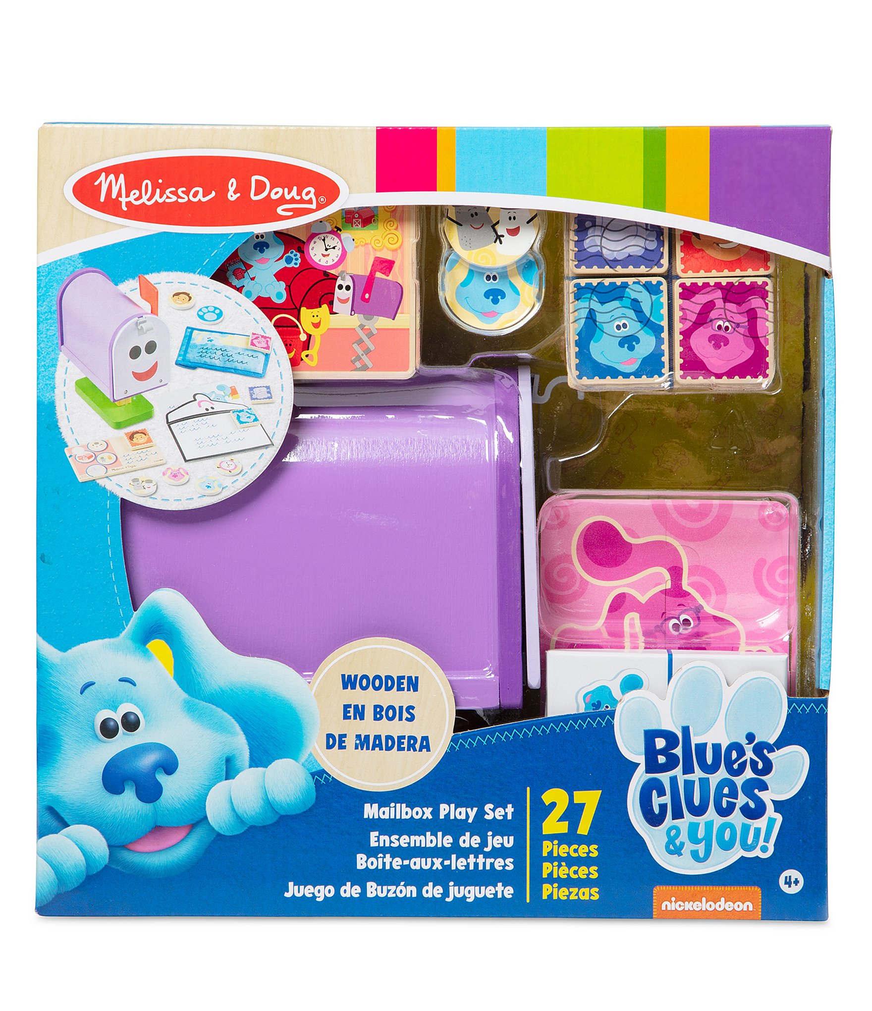 Melissa & Doug Blues Clues & You! Wooden Mailbox Play Set