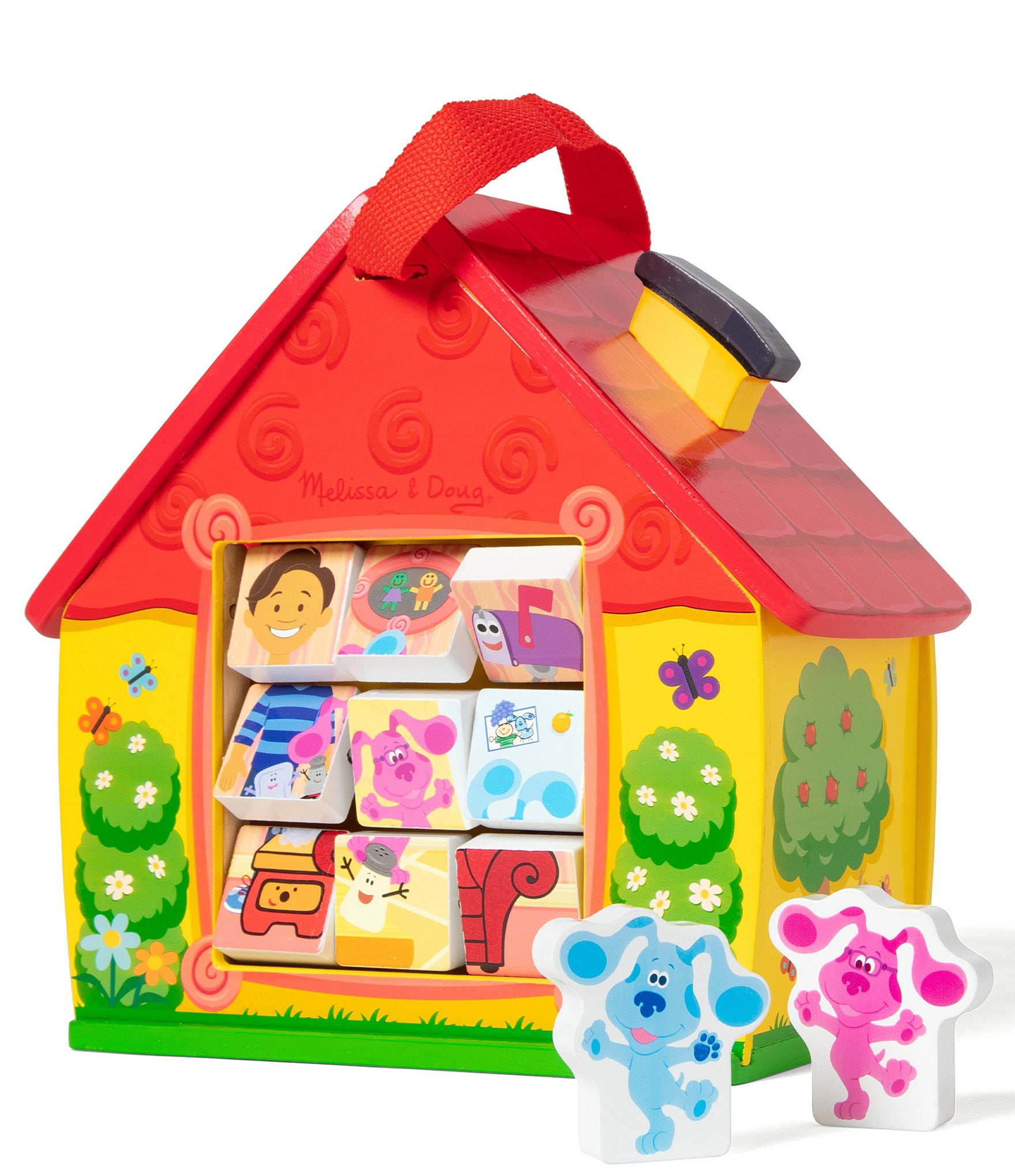 Melissa & Doug Blue's Clues & You! Wooden Take-Along House