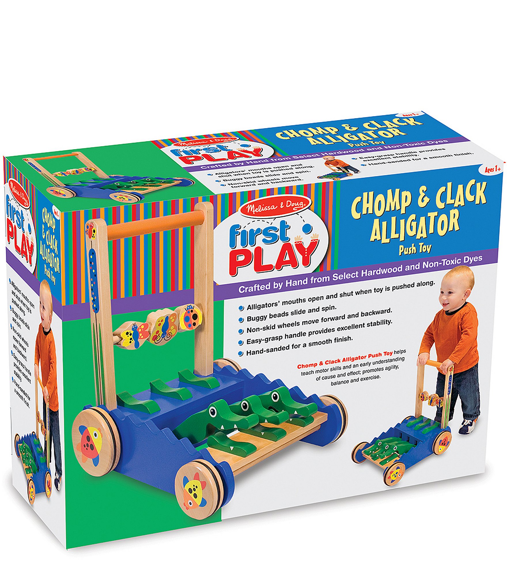 Melissa & Doug Chomp And Clack Alligators Push Toy