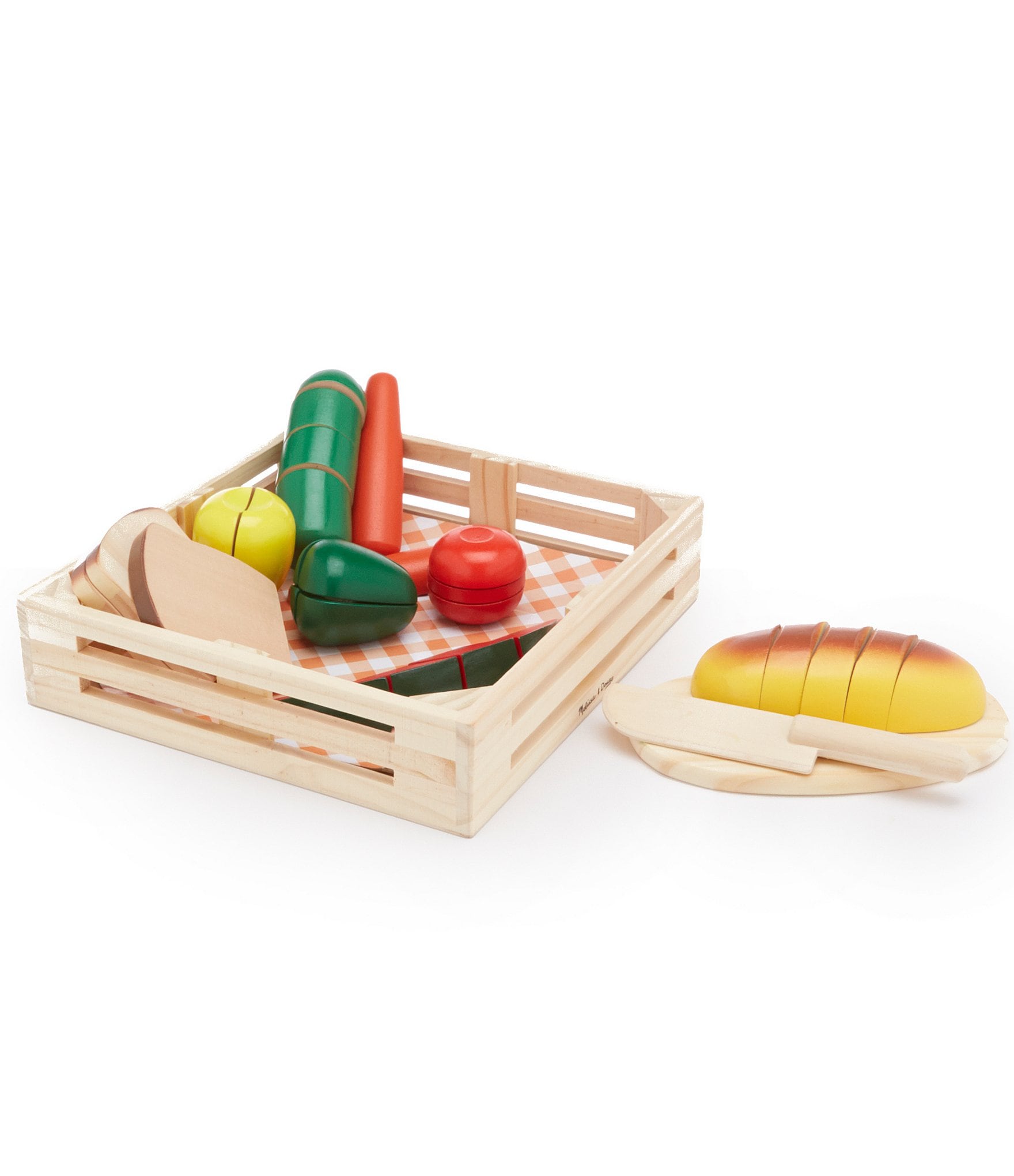 melissa and doug wooden cutting food