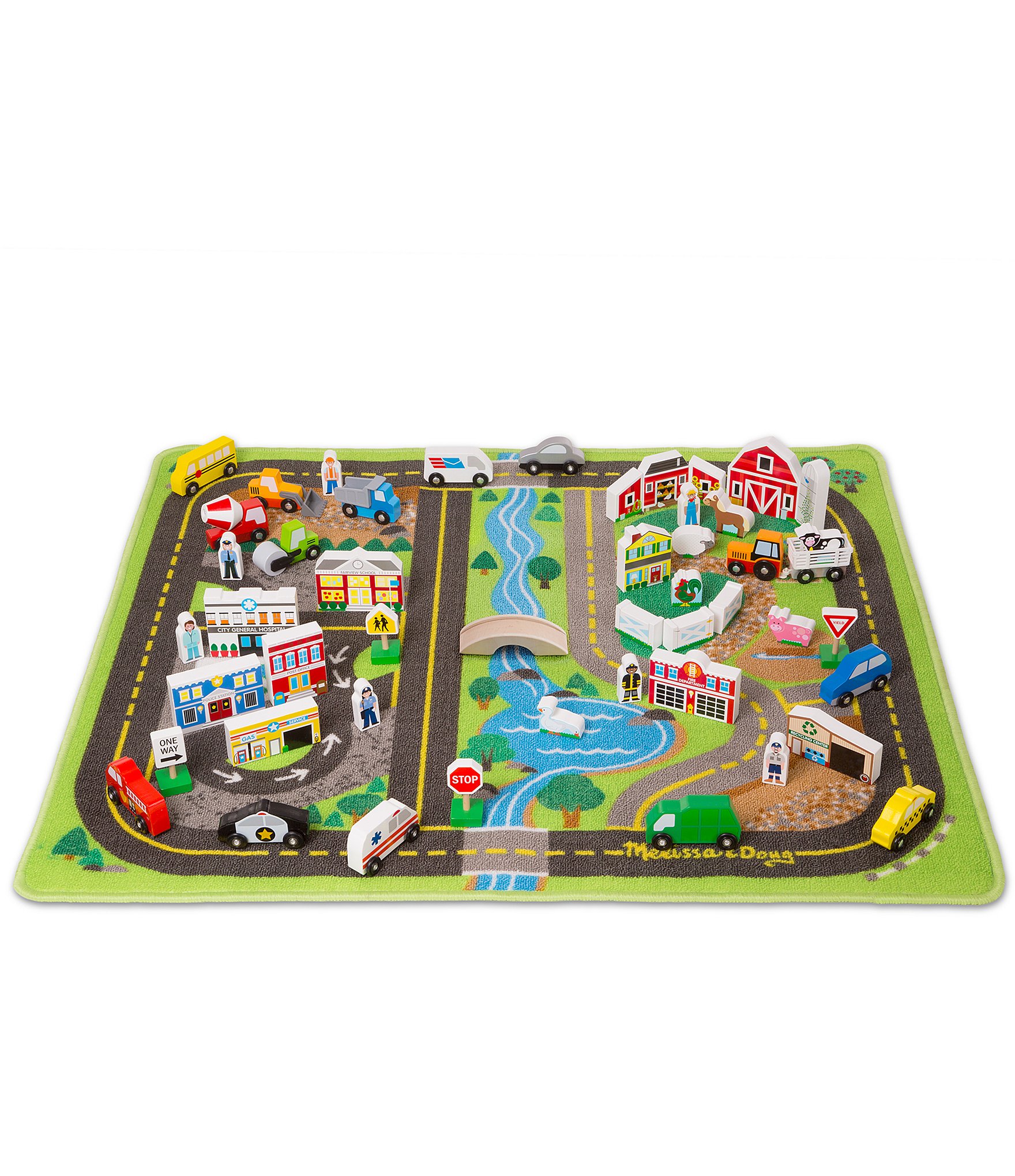 Melissa & Doug Deluxe Road Rug Play Set