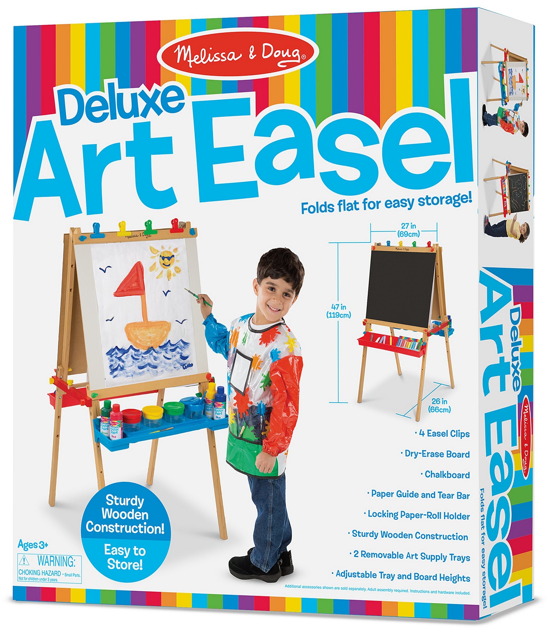 Melissa & Doug Deluxe Two-Sided Stand Easel