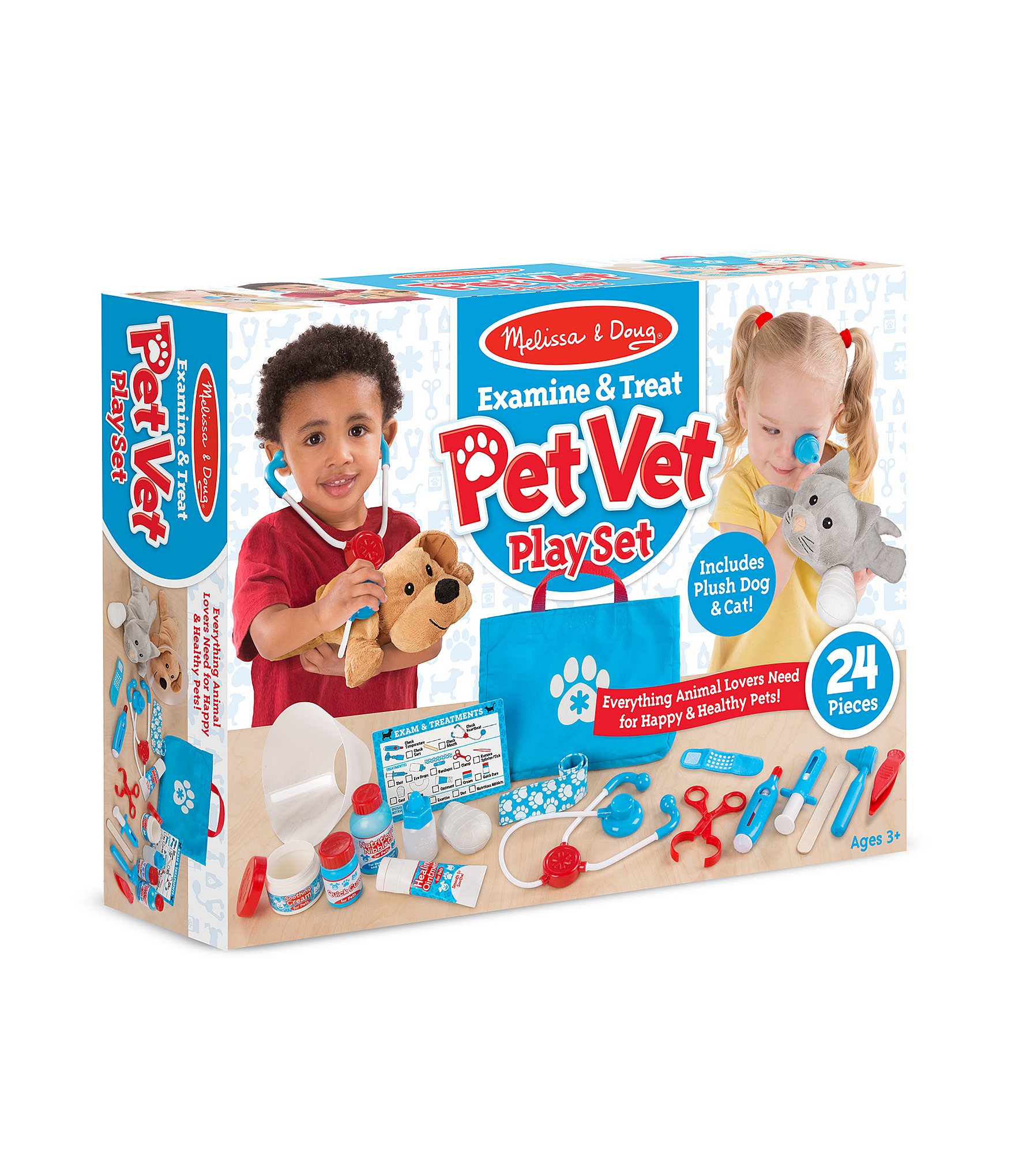 Melissa & Doug Examine & Treat Pet Vet Play Set