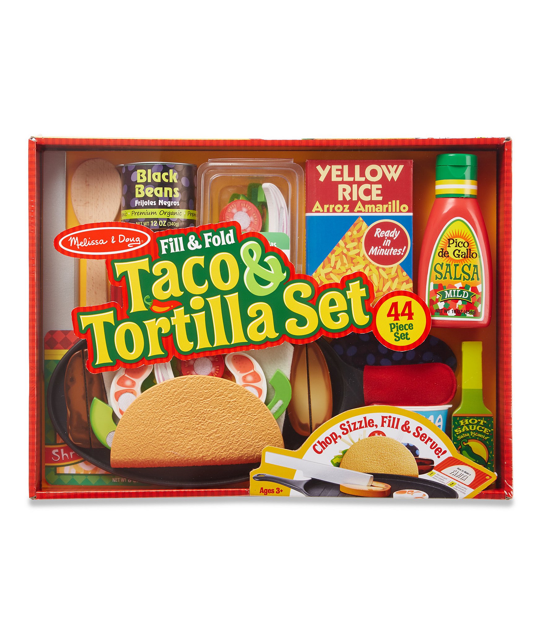 Melissa & Doug Fill & Fold Taco & Tortilla Set