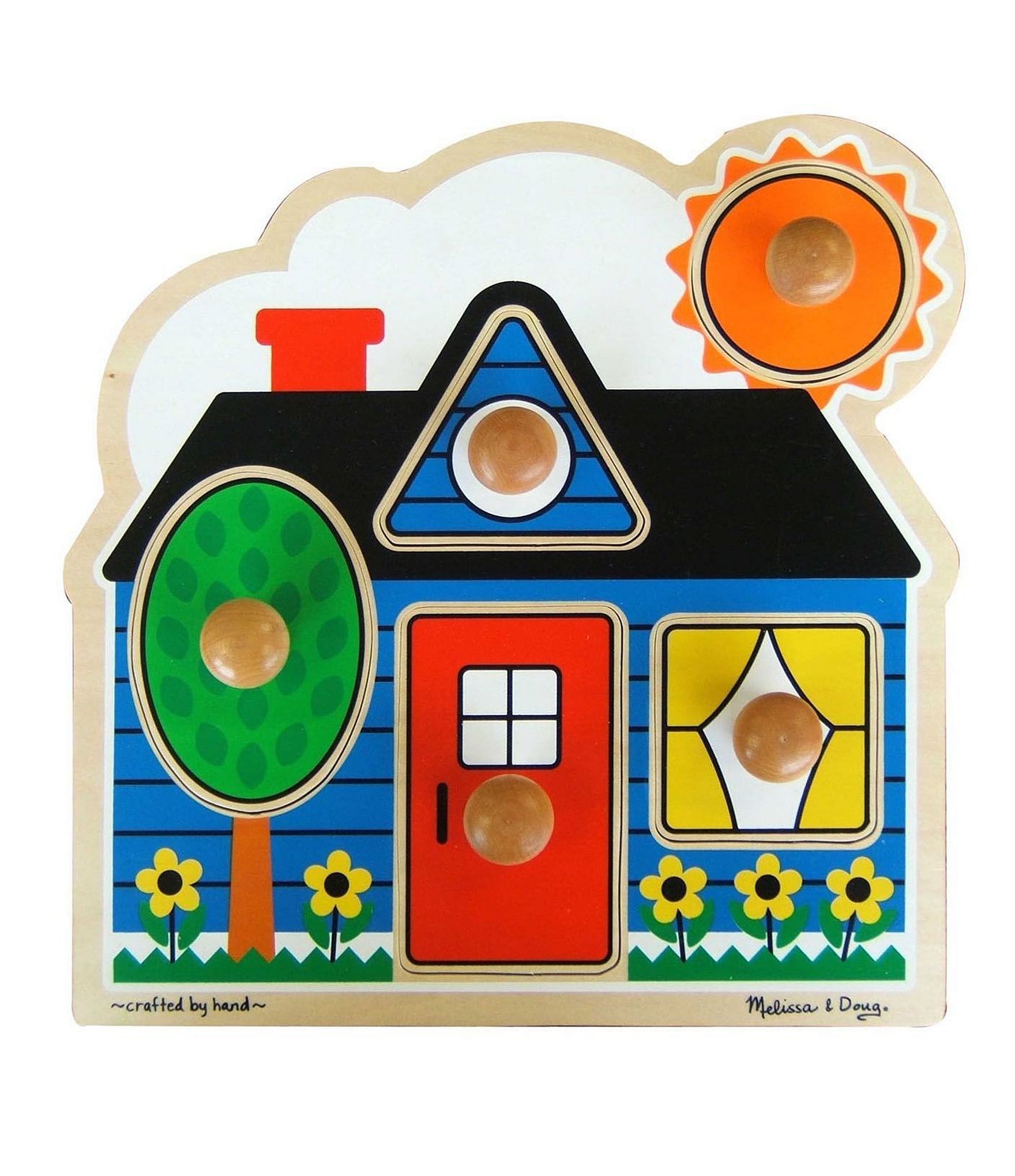 Melissa and Doug 13285 Shapes Wooden Peg Puzzle NEW!! 