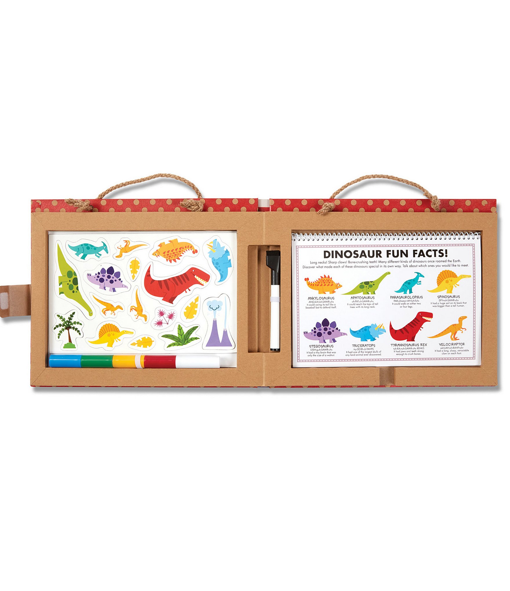 Melissa & Doug Play, Draw, Create Reusable Drawing & Magnet Kit - Dinosaurs