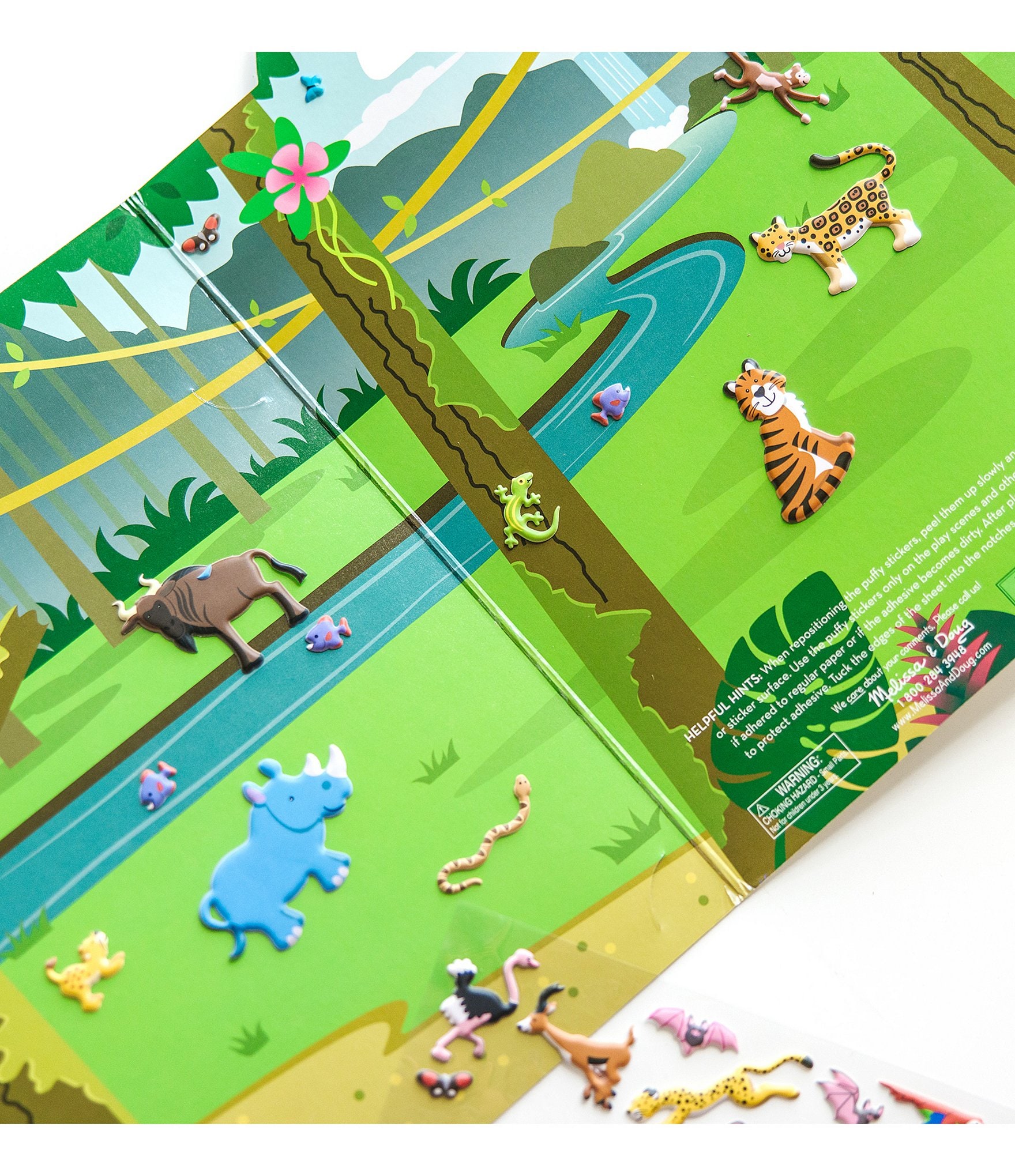 Melissa & Doug Puffy Sticker Play Set - Safari