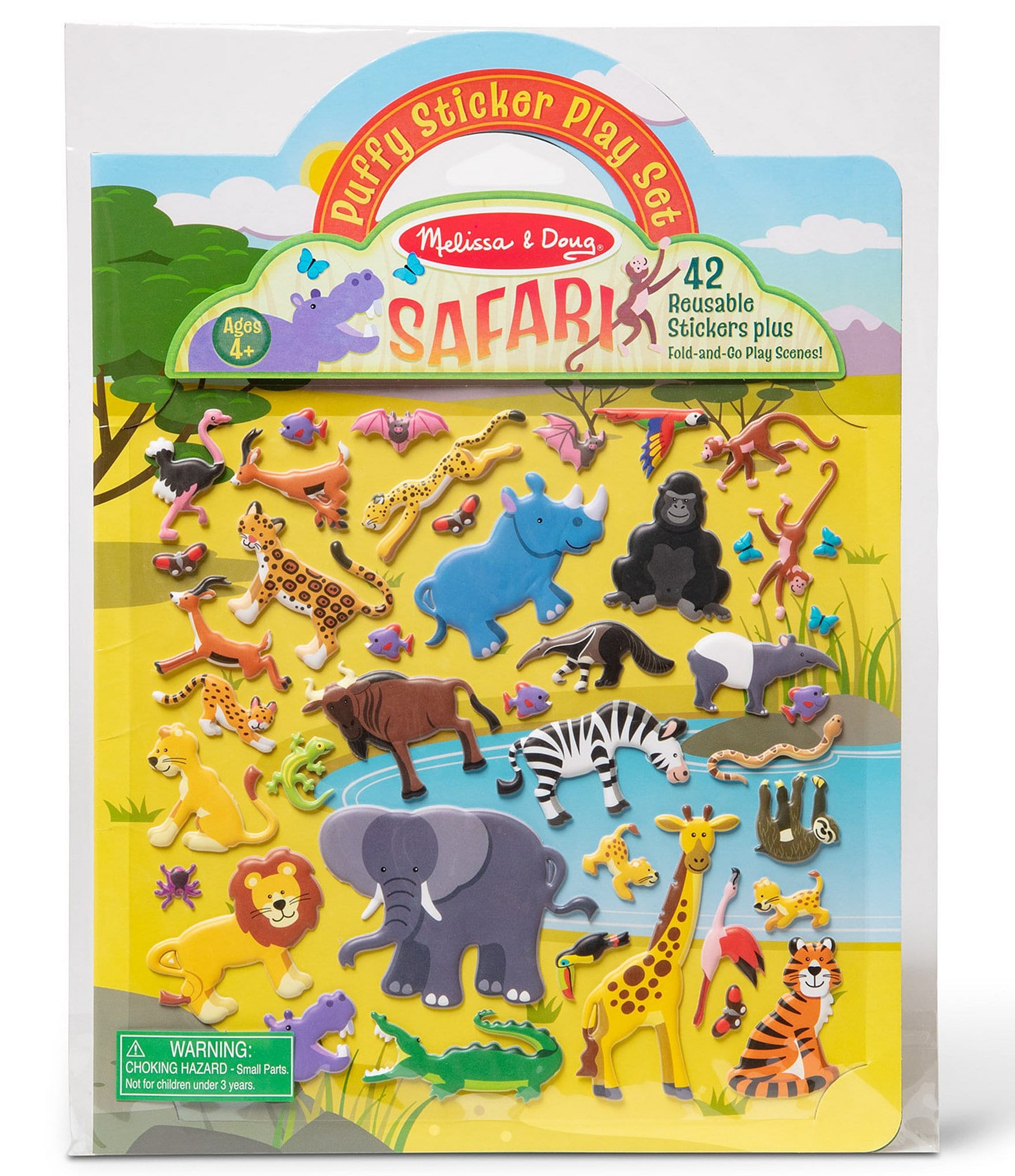 Melissa & Doug Puffy Sticker Play Set - Safari