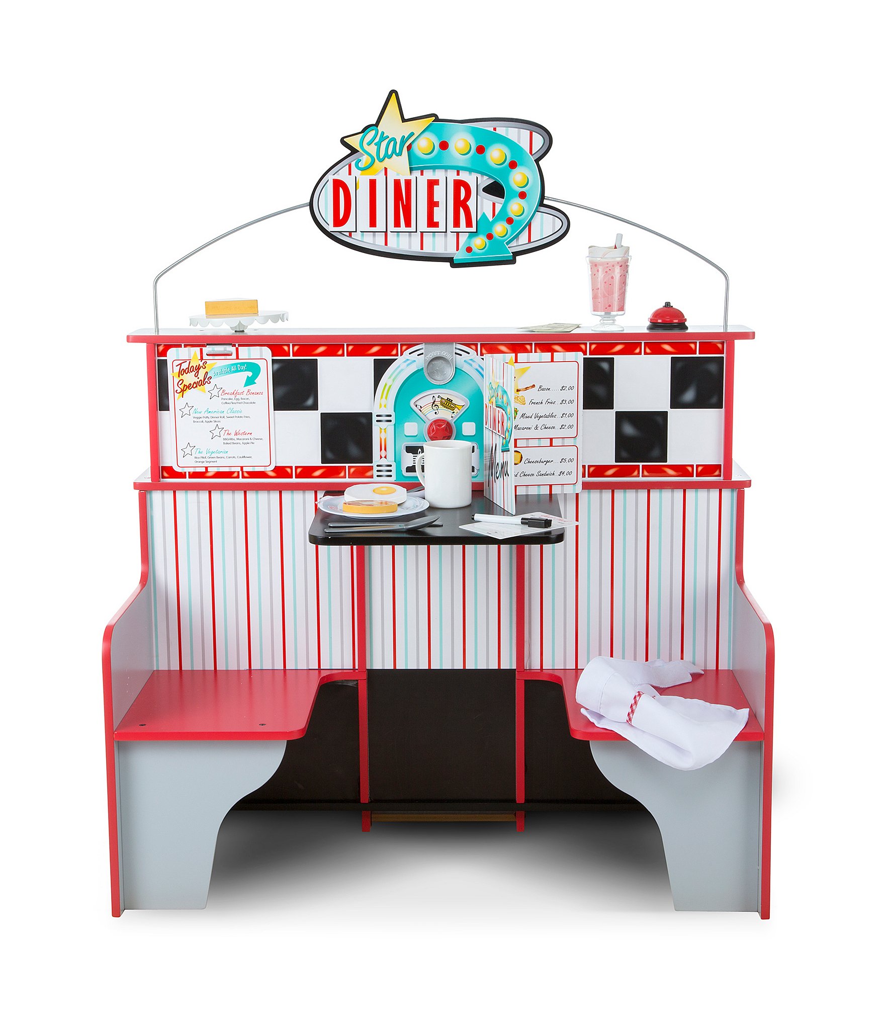 Melissa & Doug Star Diner Restaurant Two-Side Play Set