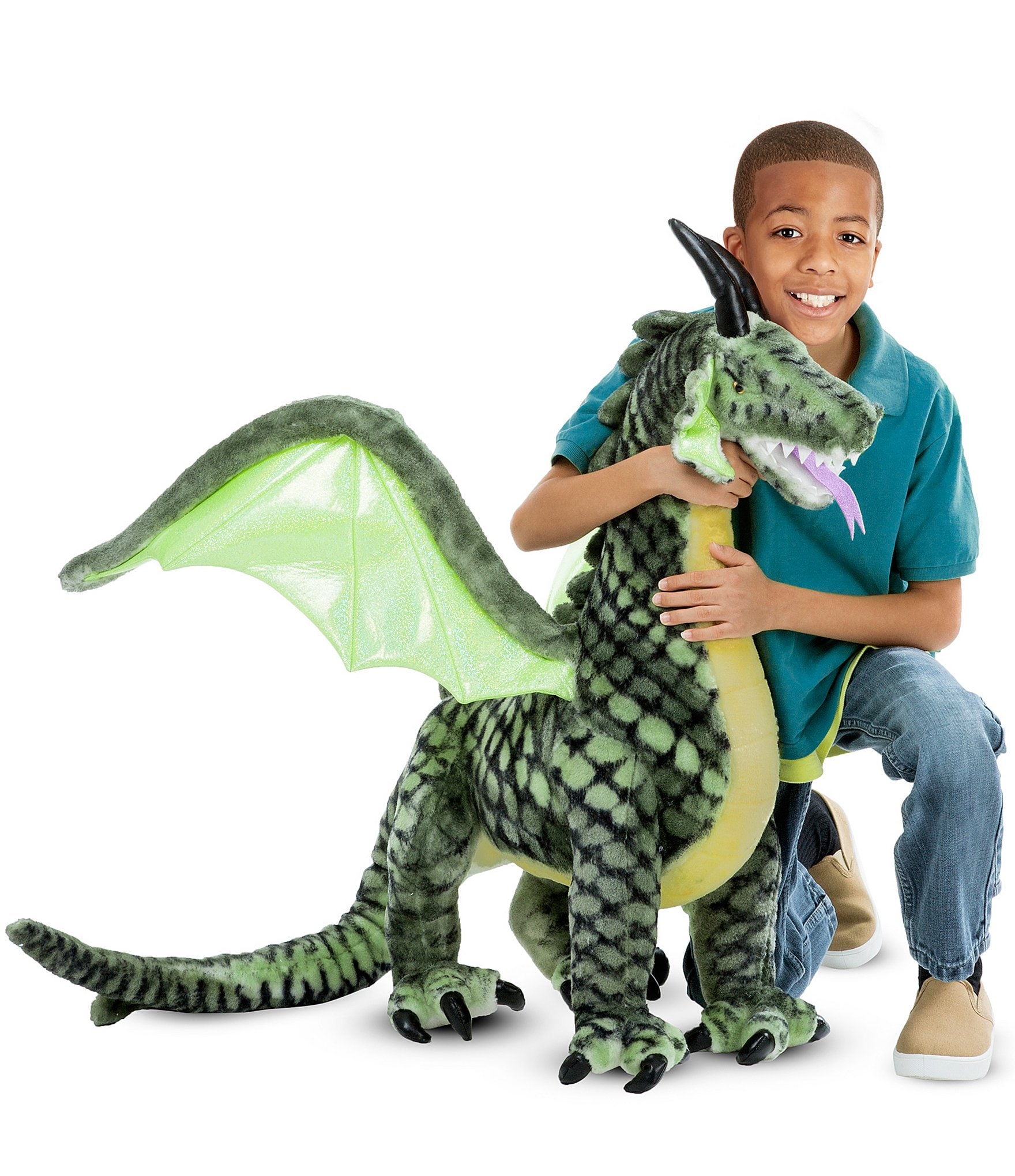 Melissa & Doug 36#double; Winged Dragon Giant Stuffed Animal