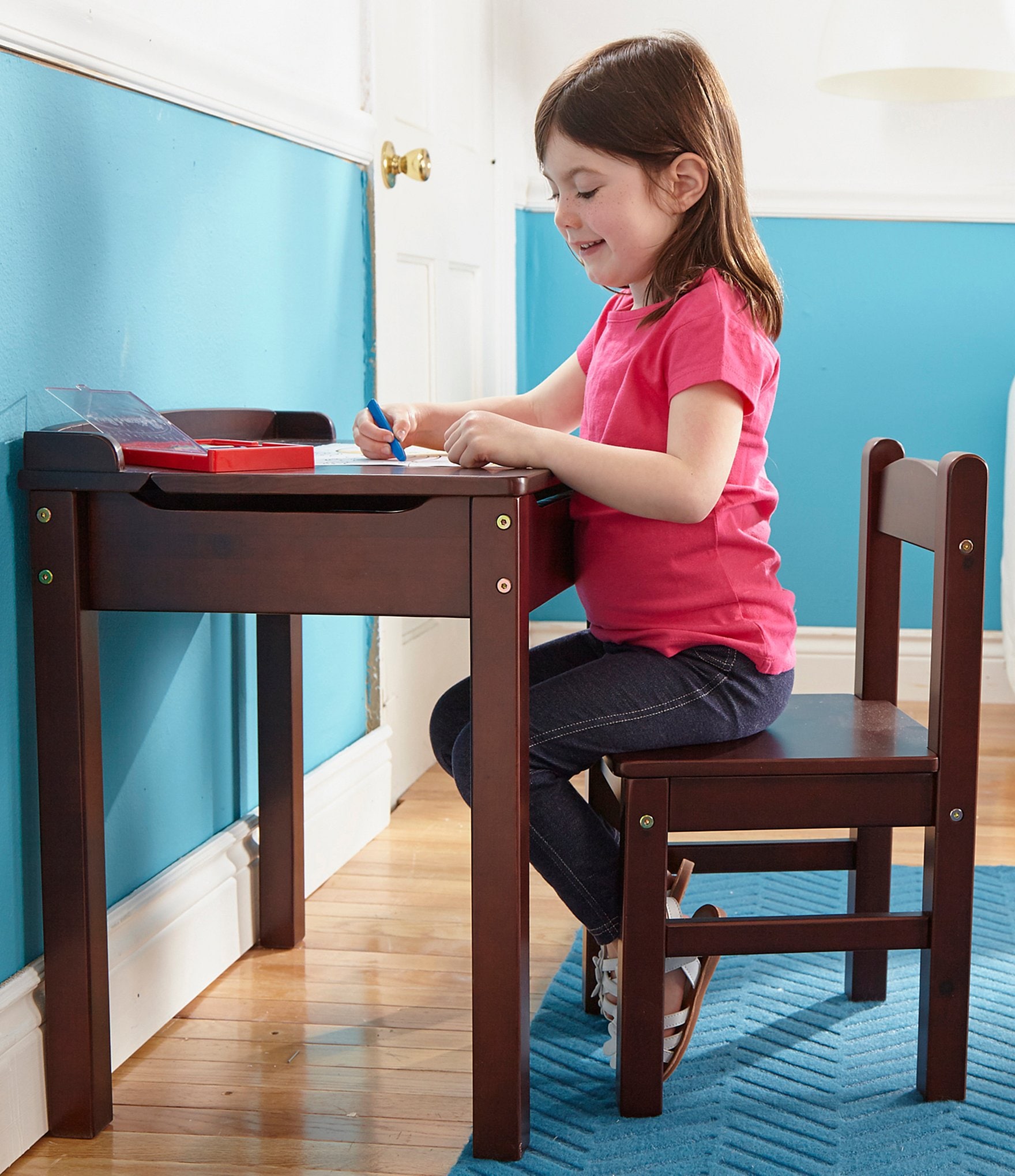 Melissa & Doug Wood Desk & Chair