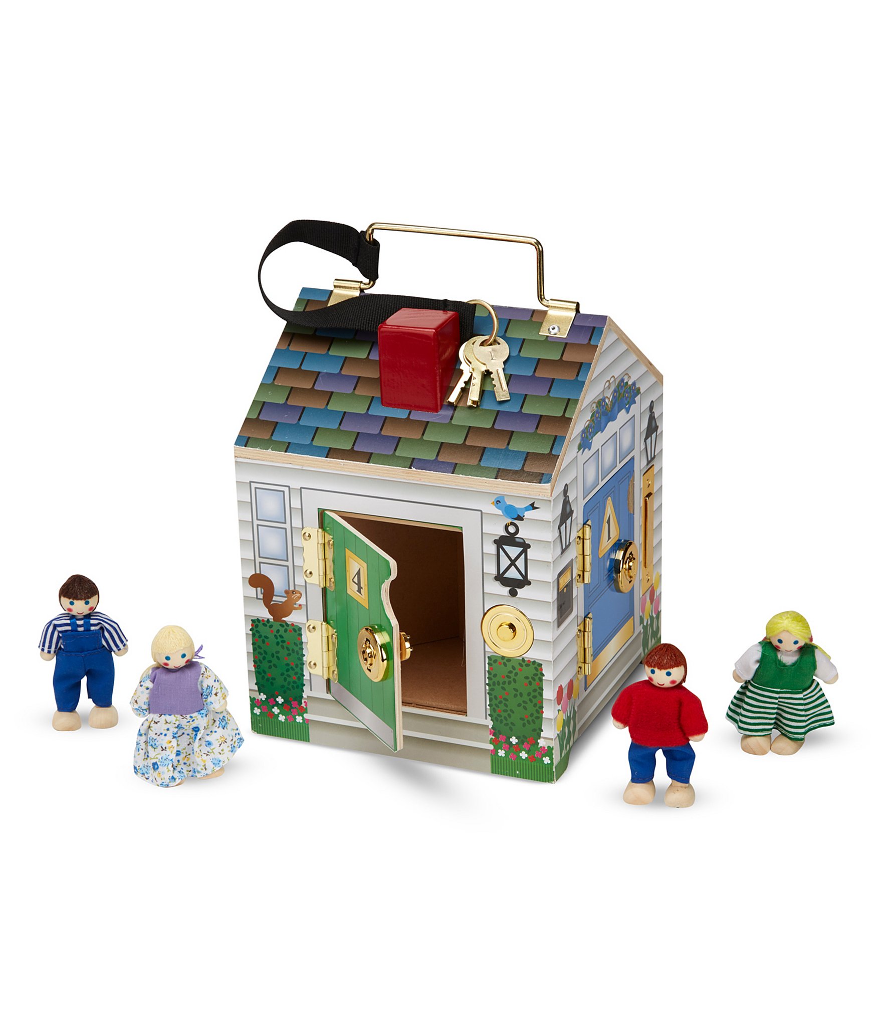 Melissa & Doug Wooden Doorbell House Set