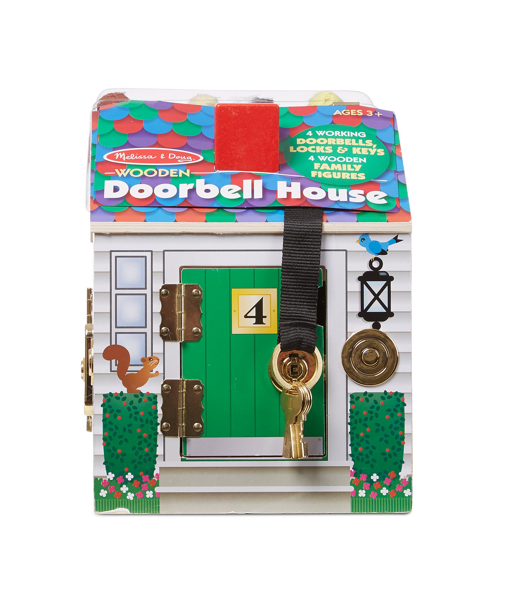 Melissa & Doug Wooden Doorbell House Set