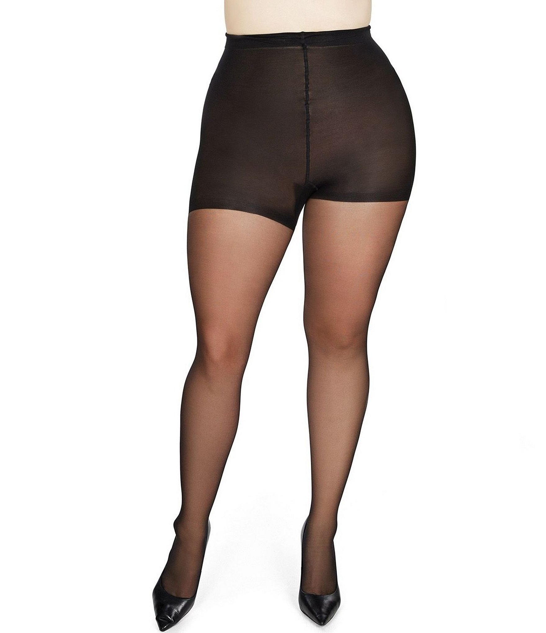 Memoi Crystal Sheer Control Top Pantyhose