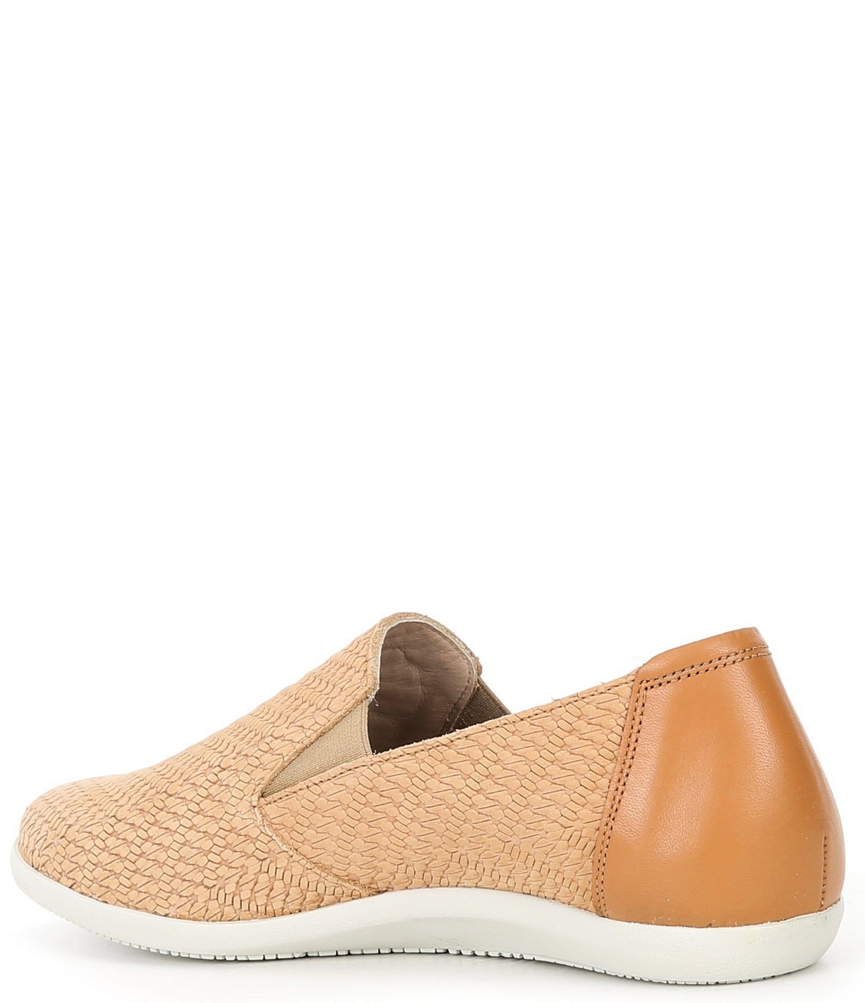 Mephisto Korie Woven Leather Slip-On Flats