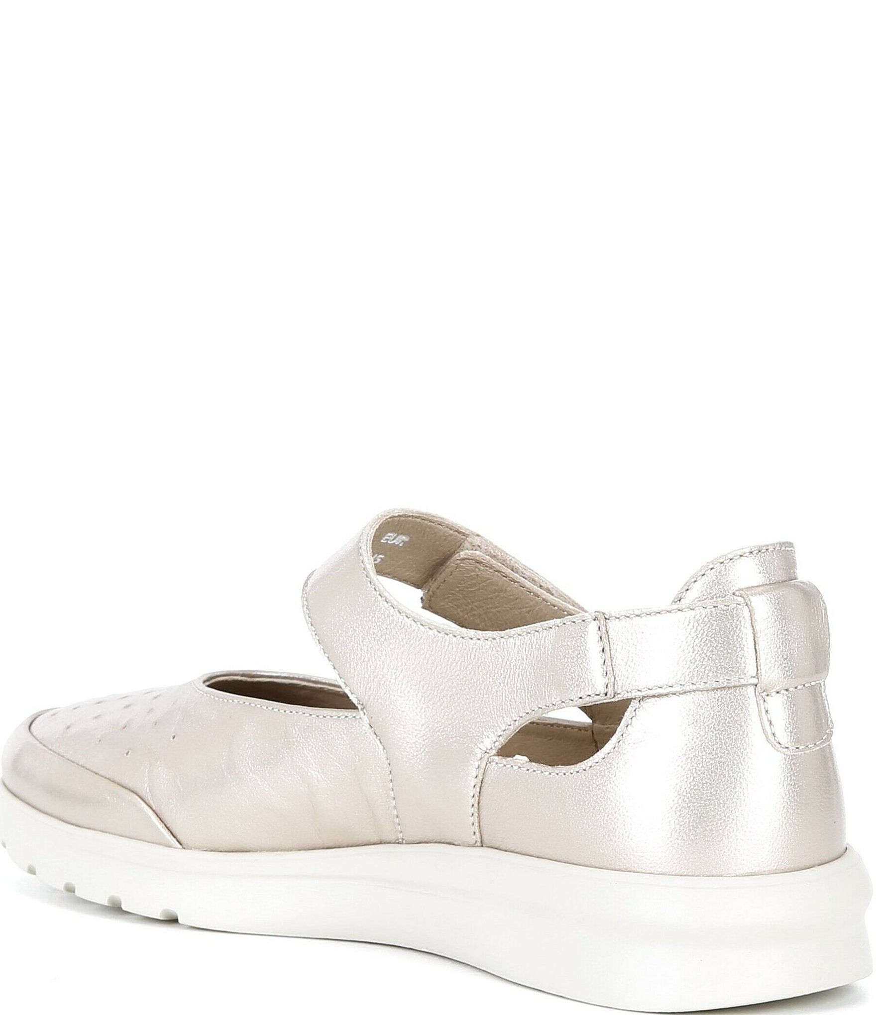 Mephisto Marsia Leather Mary Jane Wedge Pumps