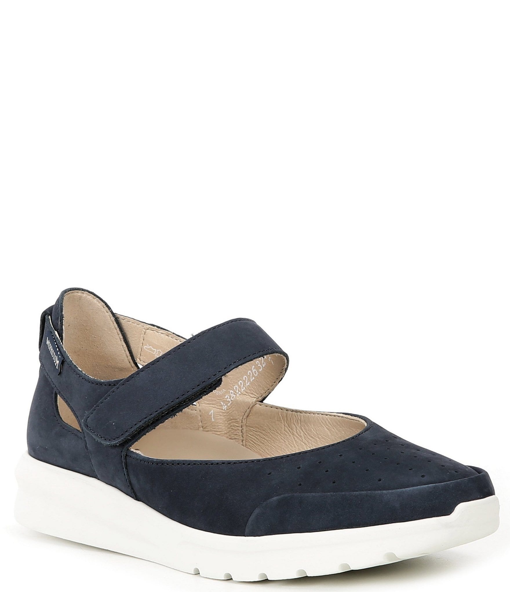 Mephisto Marsia Nubuck Suede Mary Jane Wedge Pumps