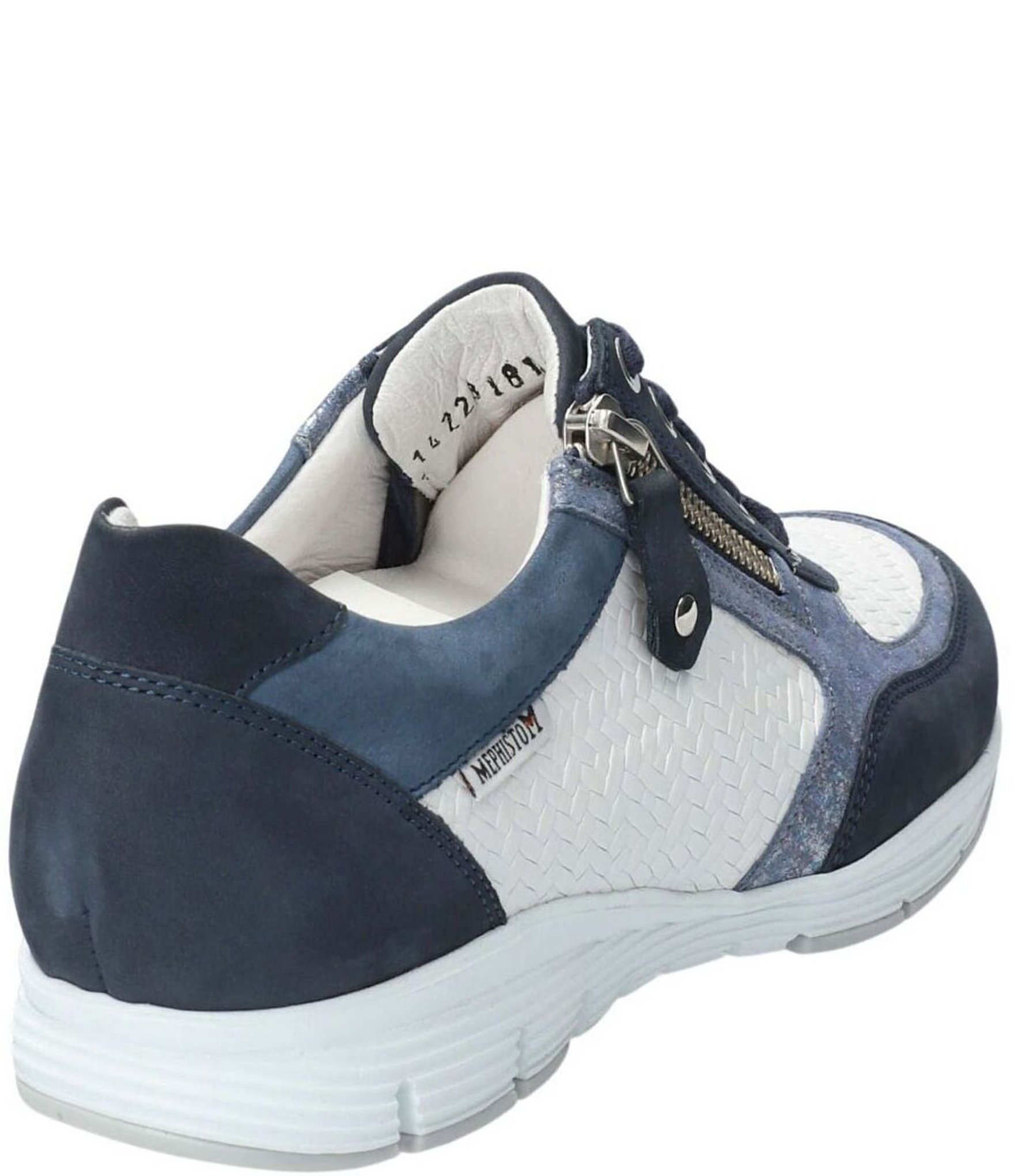 Mephisto Ylona Woven Side Zip Oxford Sneakers