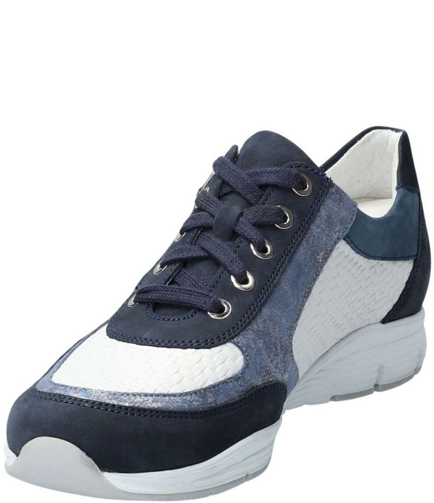 Mephisto Ylona Woven Side Zip Oxford Sneakers