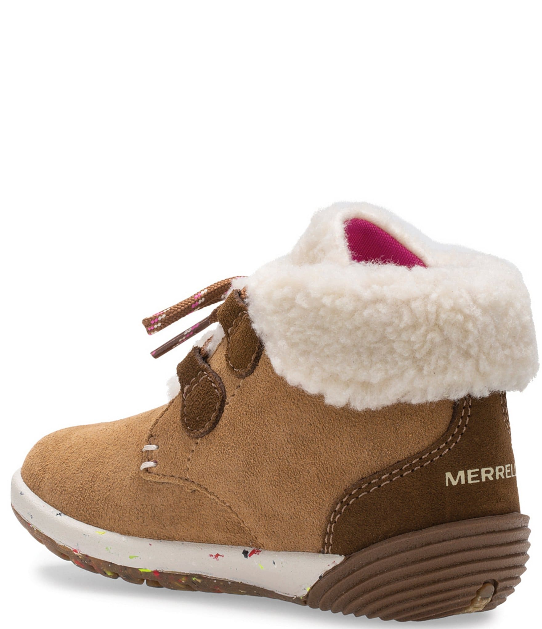 Merrell Girls' Bare Steps Cocoa Jr. Leather Alternative Closure Boots (Toddler)