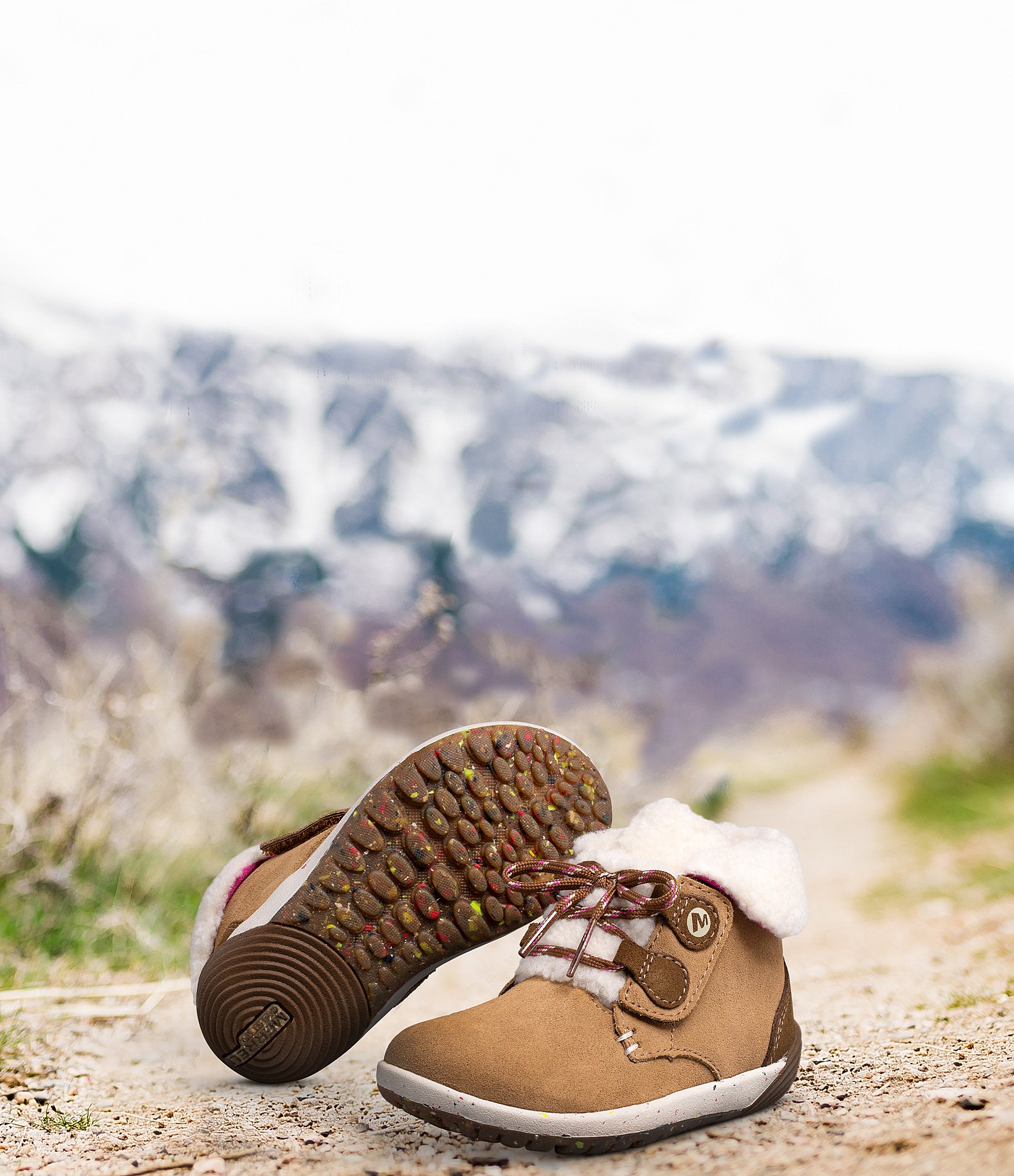 Merrell Girls' Bare Steps Cocoa Jr. Leather Alternative Closure Boots (Toddler)