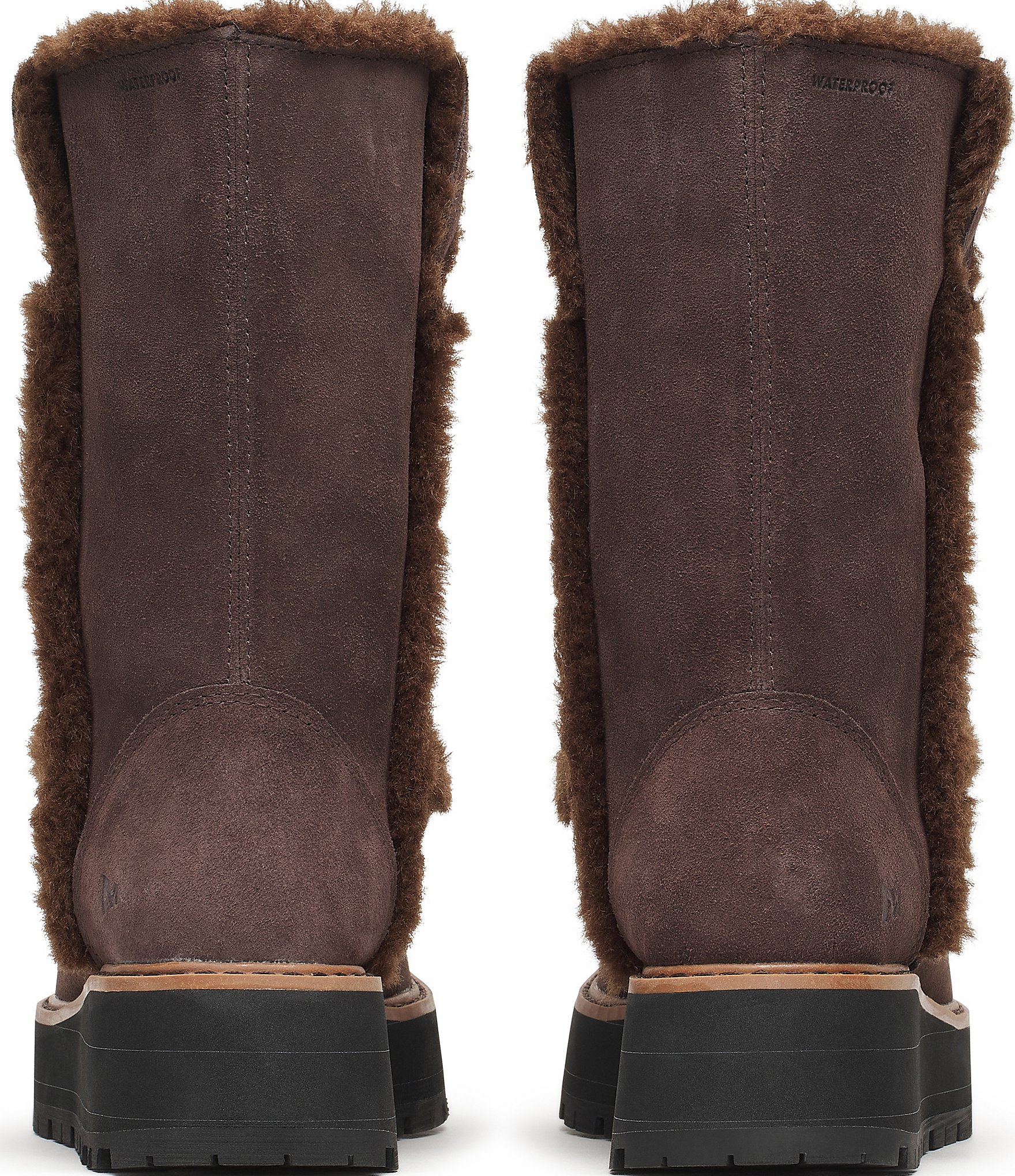Merrell Women's Sugarloaf Pull On Waterproof Suede Faux Fur Lined Mid Calf Boots