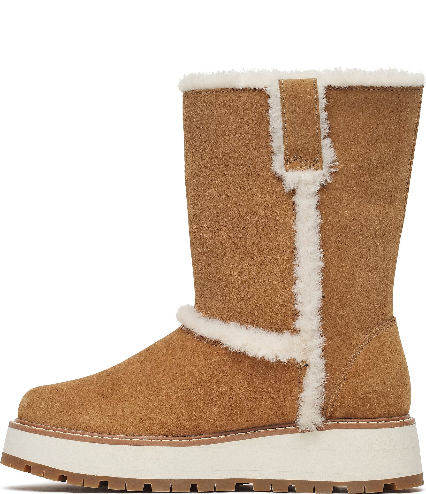 Merrell Women's Sugarloaf Pull On Waterproof Suede Faux Fur Lined Mid Calf Boots