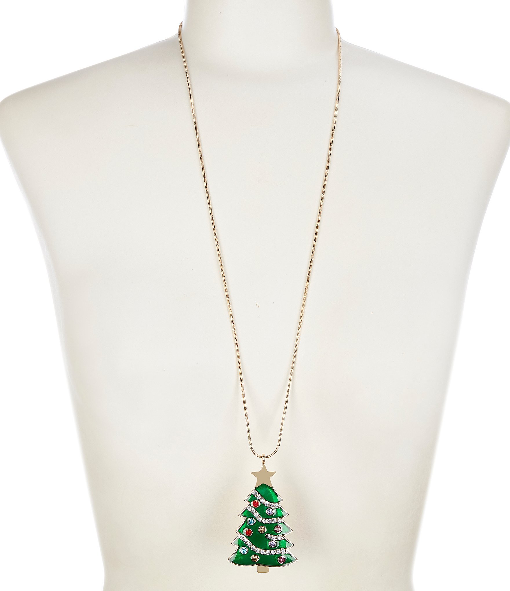 Long christmas necklace sales