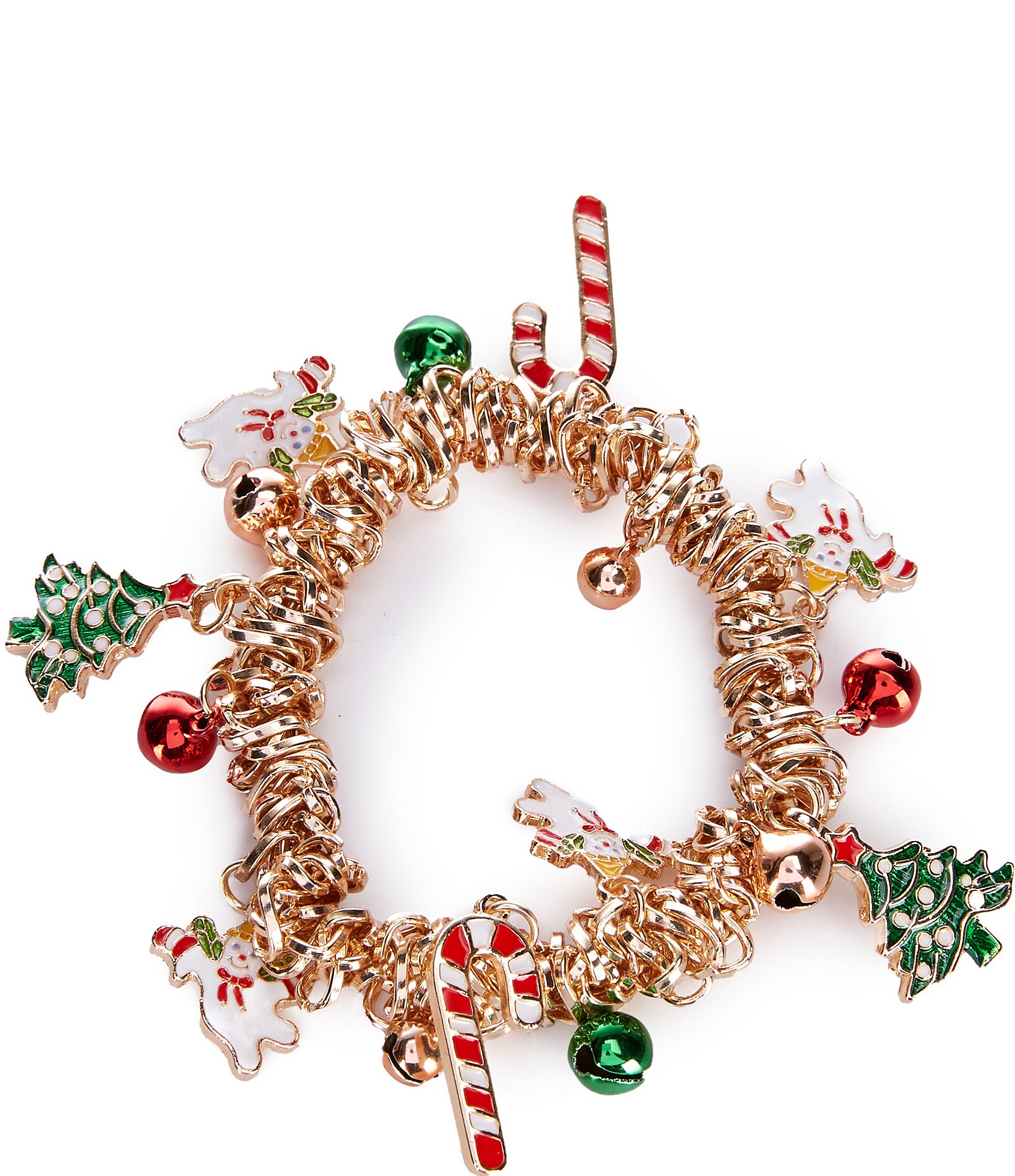 Christmas Charms Santa Stretch Bracelet. - Approximately 2. (435494)