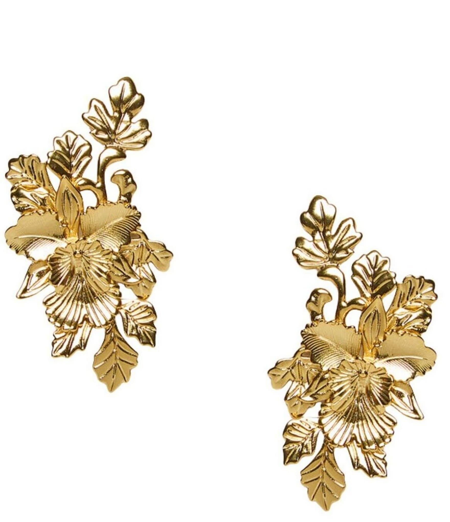 Mestiza New York Laurel Leaf Drop Earrings