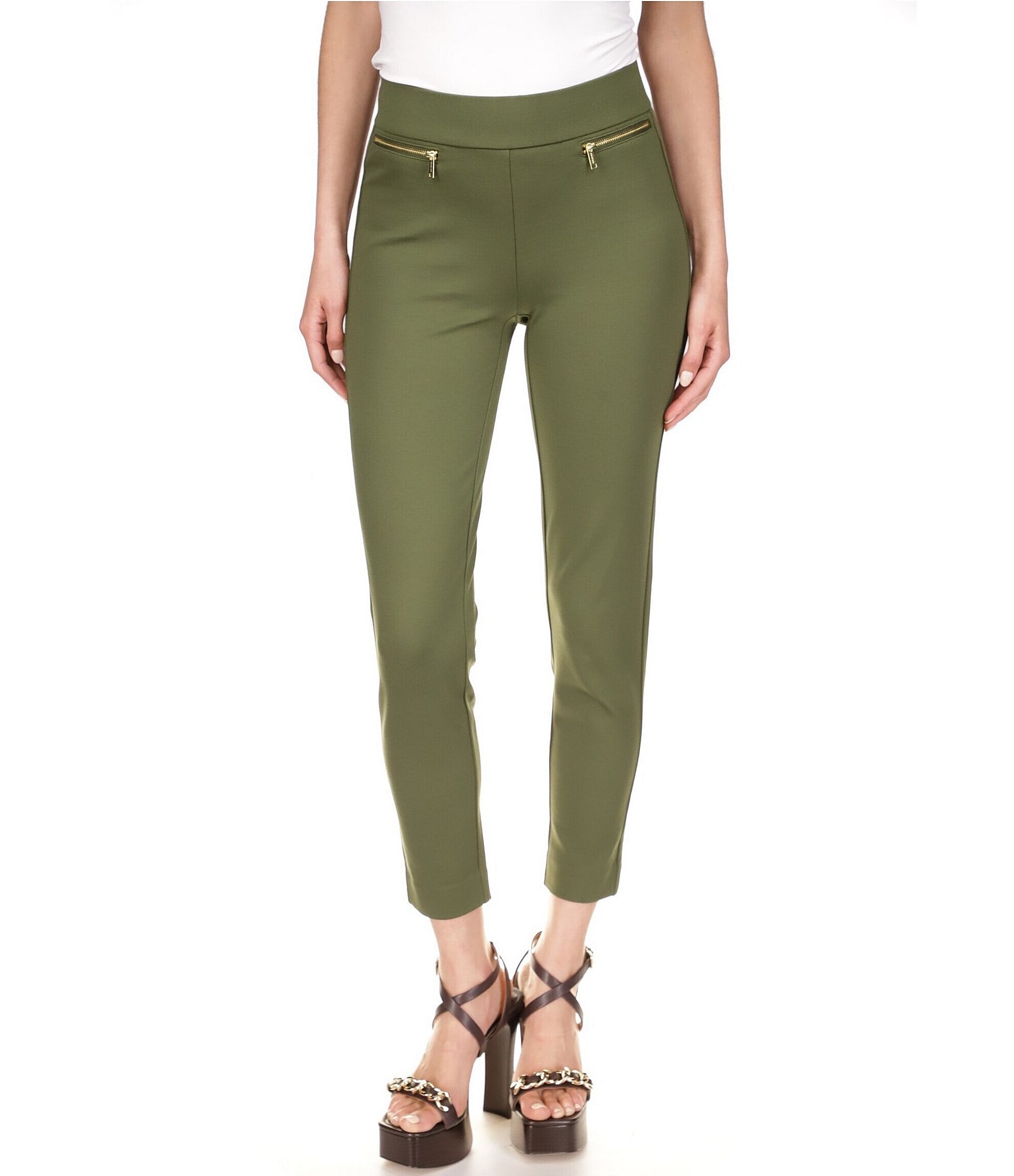 Michael kors best sale pants womens green