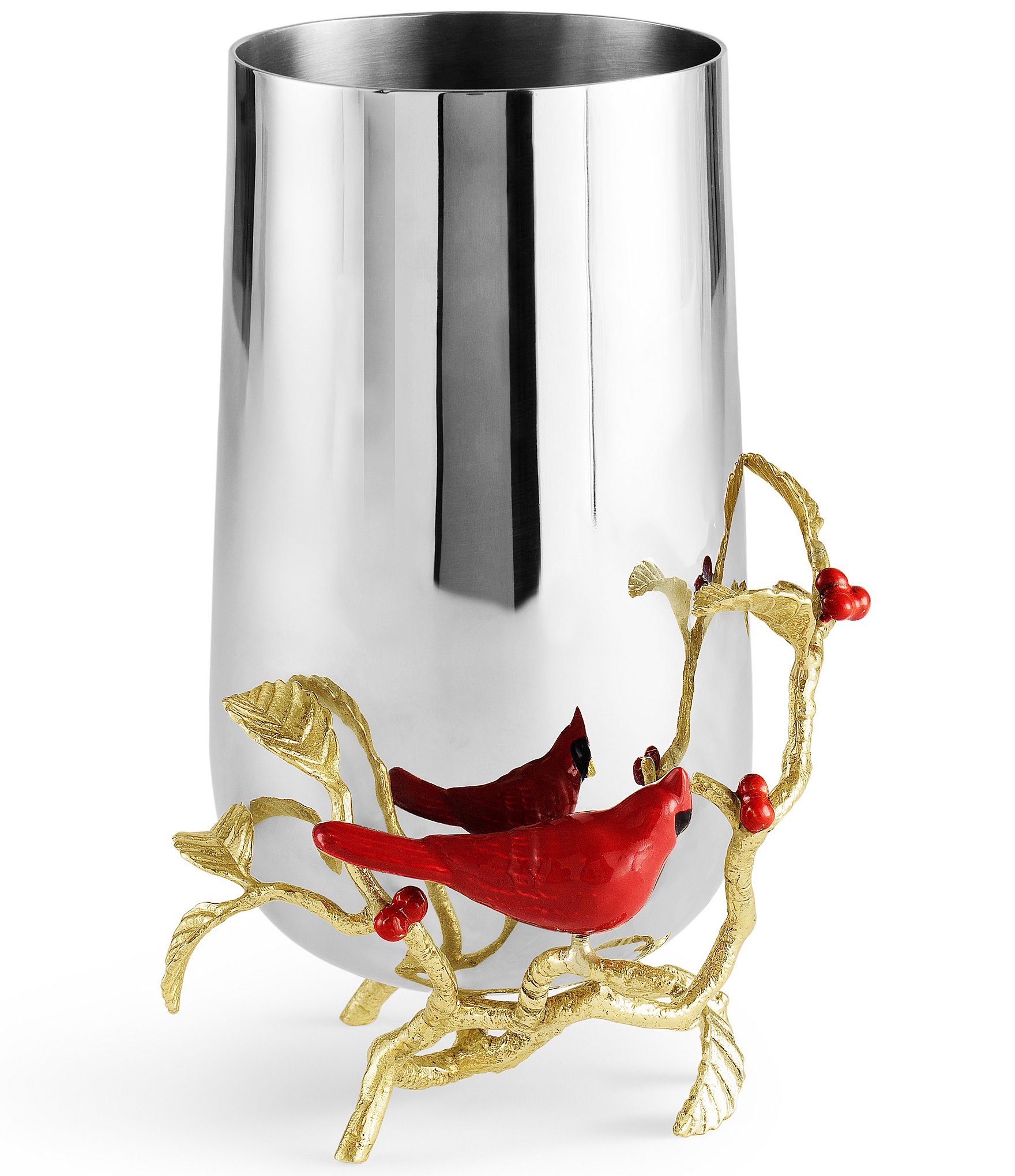 Michael Aram Cardinal Medium Stainless Steel Vase