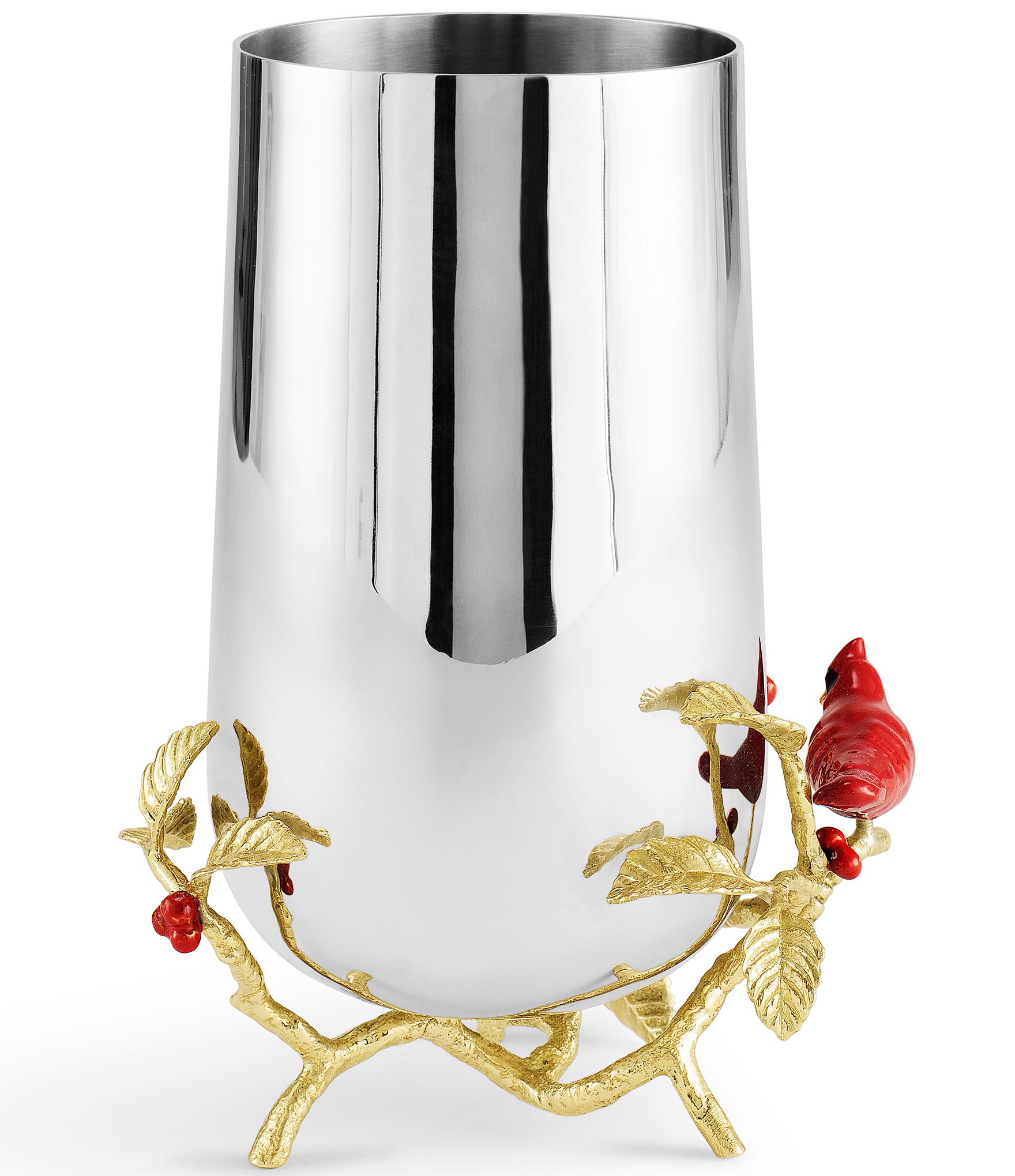 Michael Aram Cardinal Medium Stainless Steel Vase