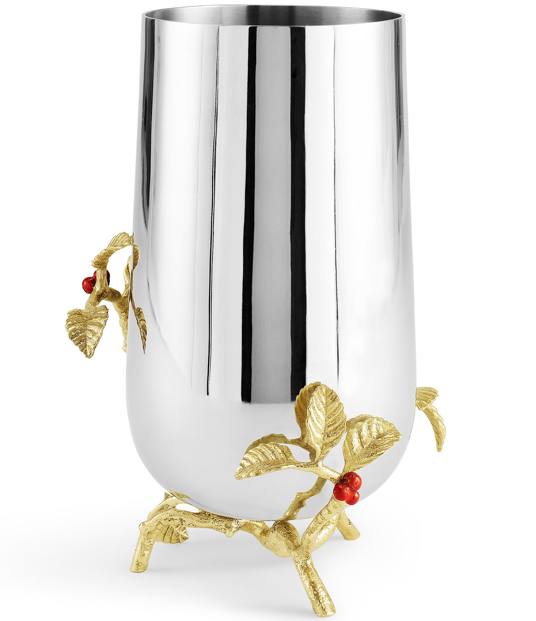 Michael Aram Cardinal Medium Stainless Steel Vase