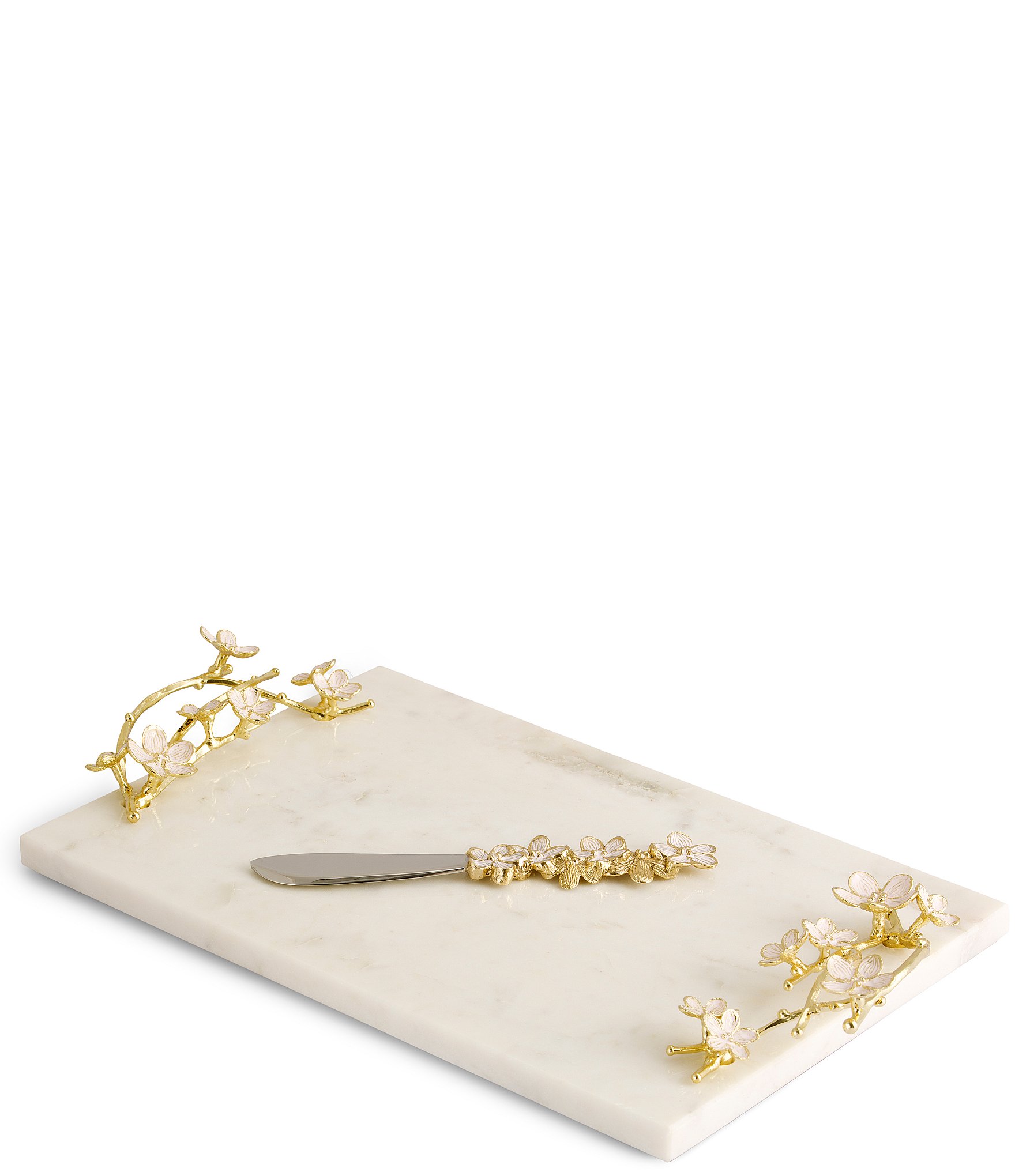 Michael Aram Cherry Blossom Small Cheese Board with Spreader