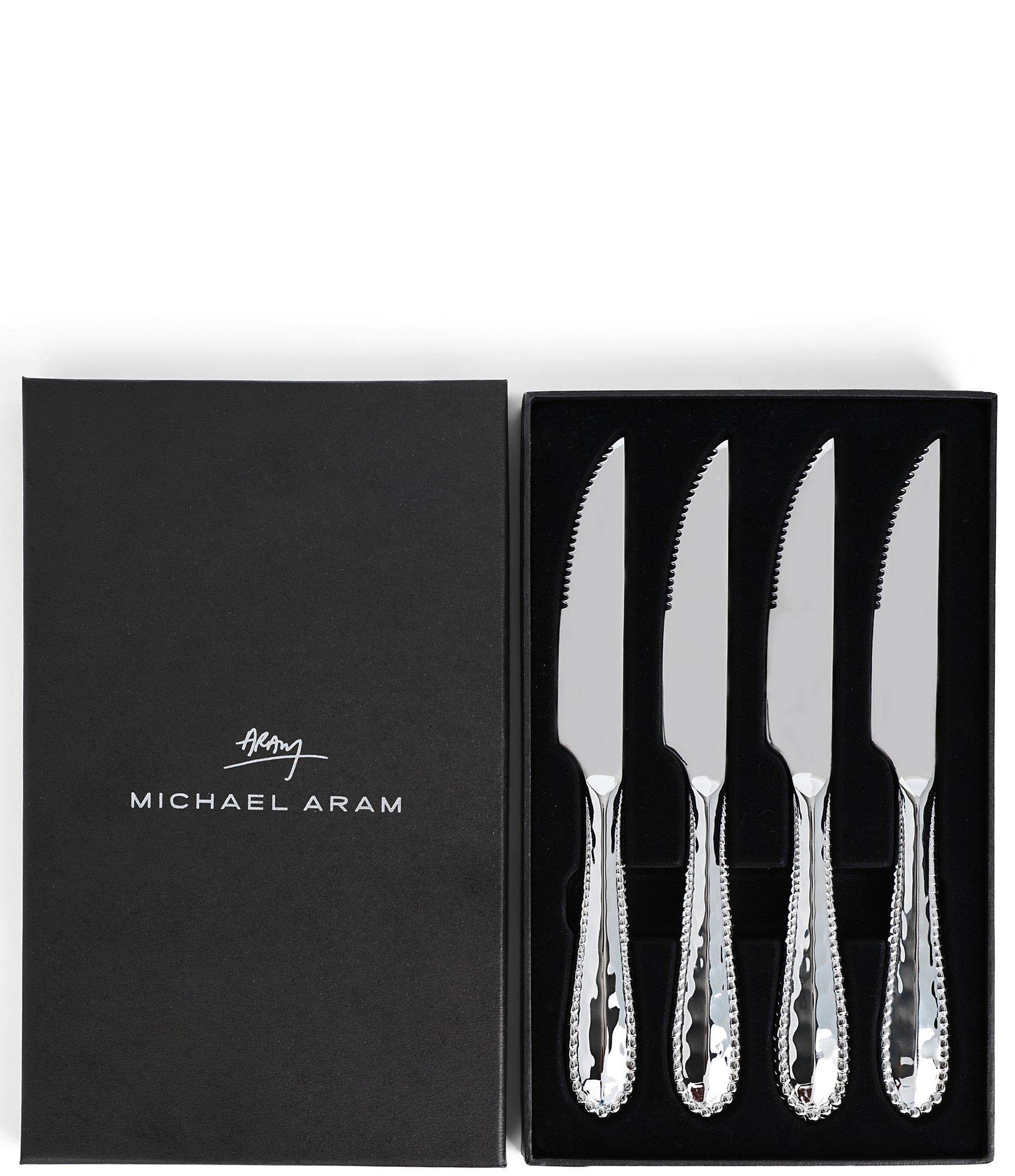 Michael Aram Molten Beaded Edge Steak Knife Set